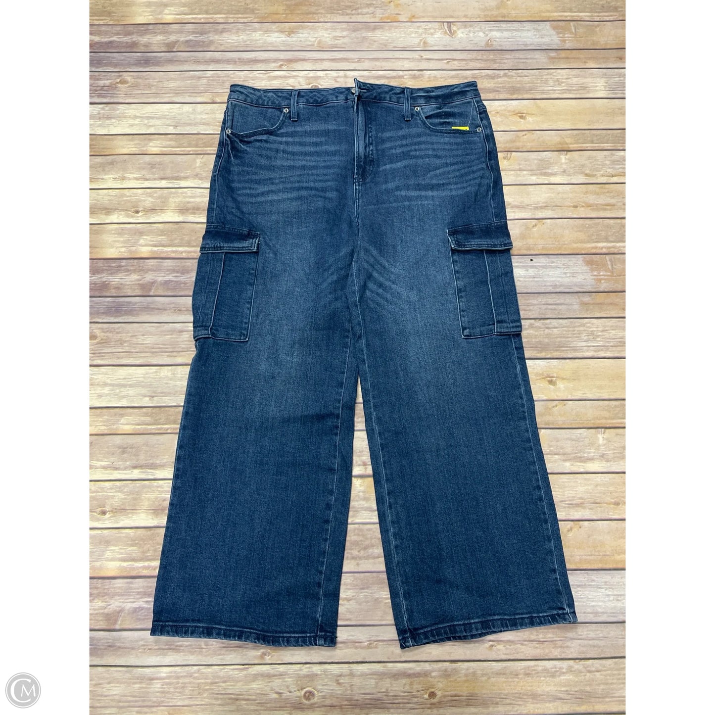 Jeans Wide Leg By Terra & Sky In Blue Denim, Size: 16