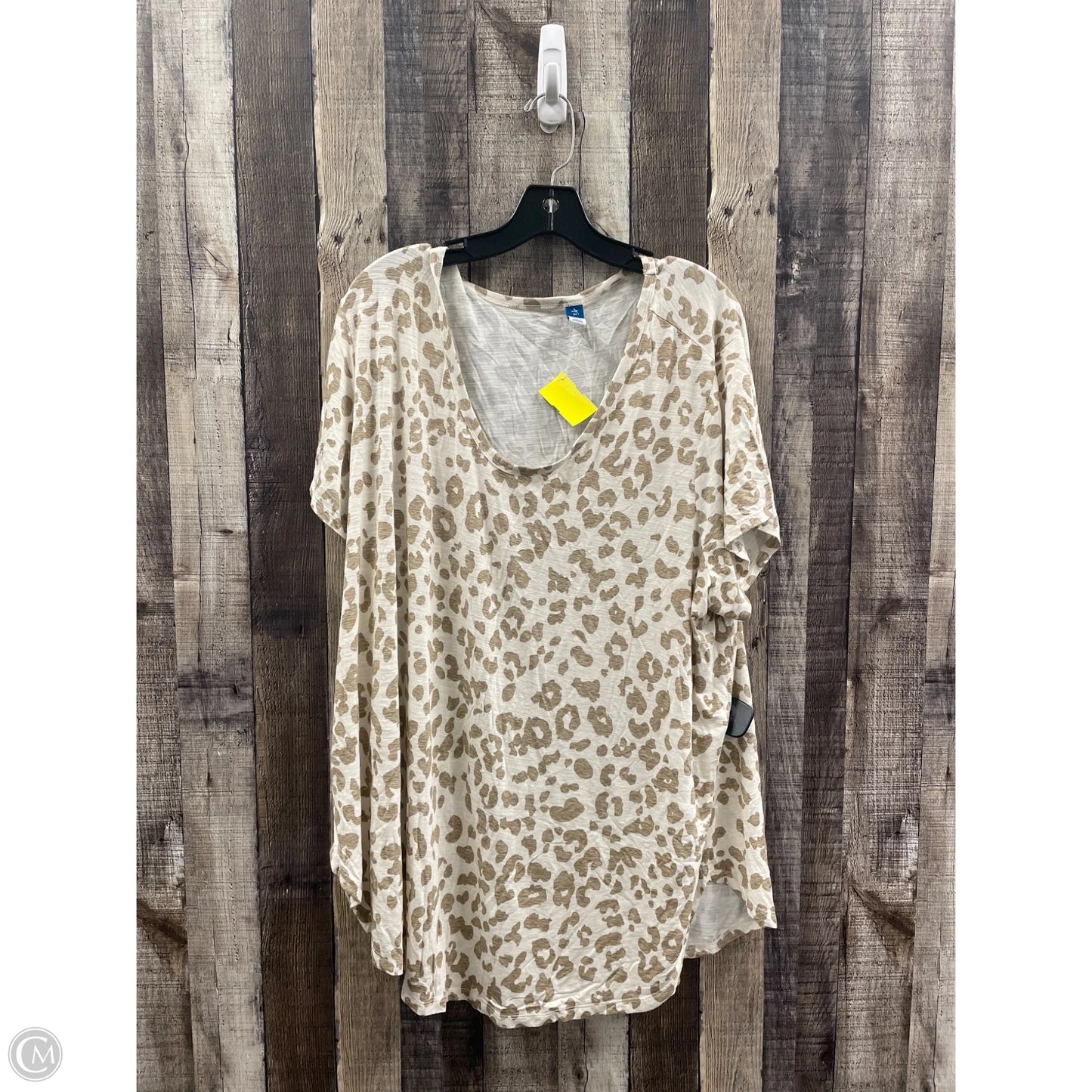 Top Short Sleeve By Old Navy In Multi-colored, Size: 3x