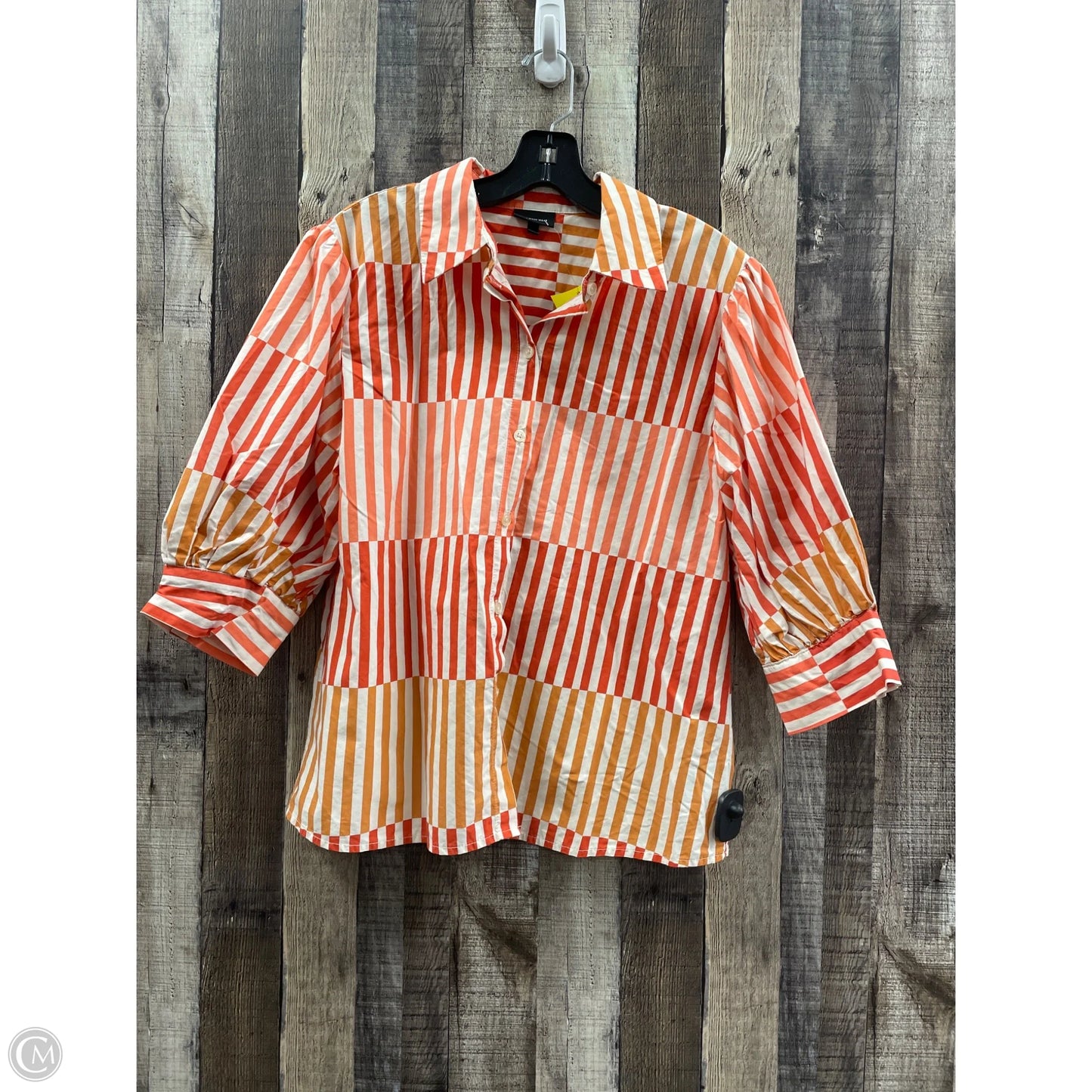 Top 3/4 Sleeve By Who What Wear In Multi-colored, Size: M