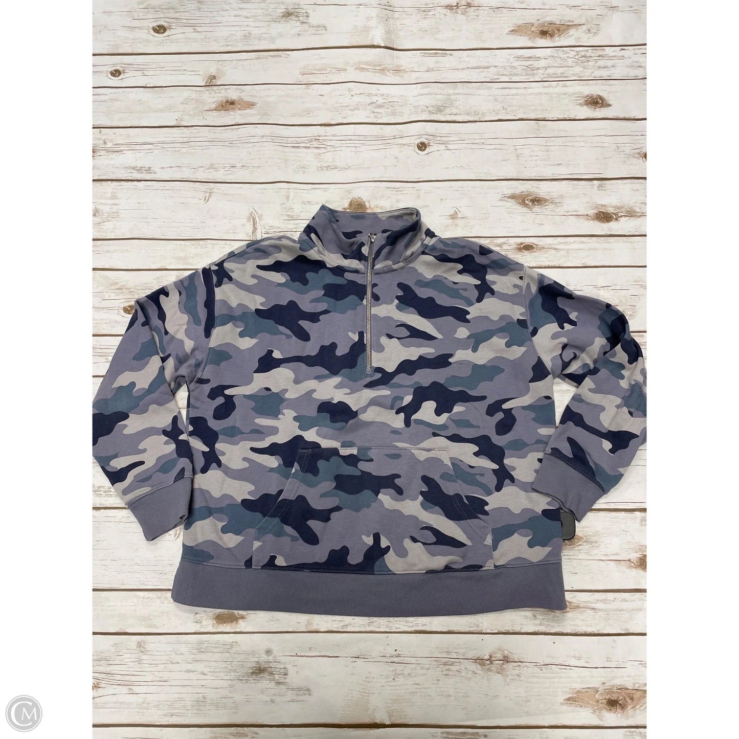 Sweatshirt Collar By Old Navy In Camouflage Print, Size: L