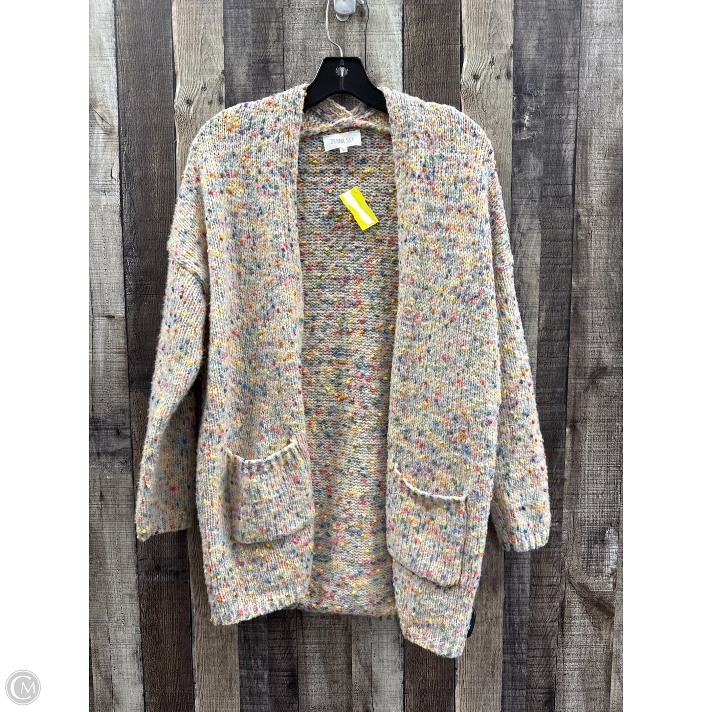 Sweater Cardigan By Sienna Sky In Multi-colored, Size: M