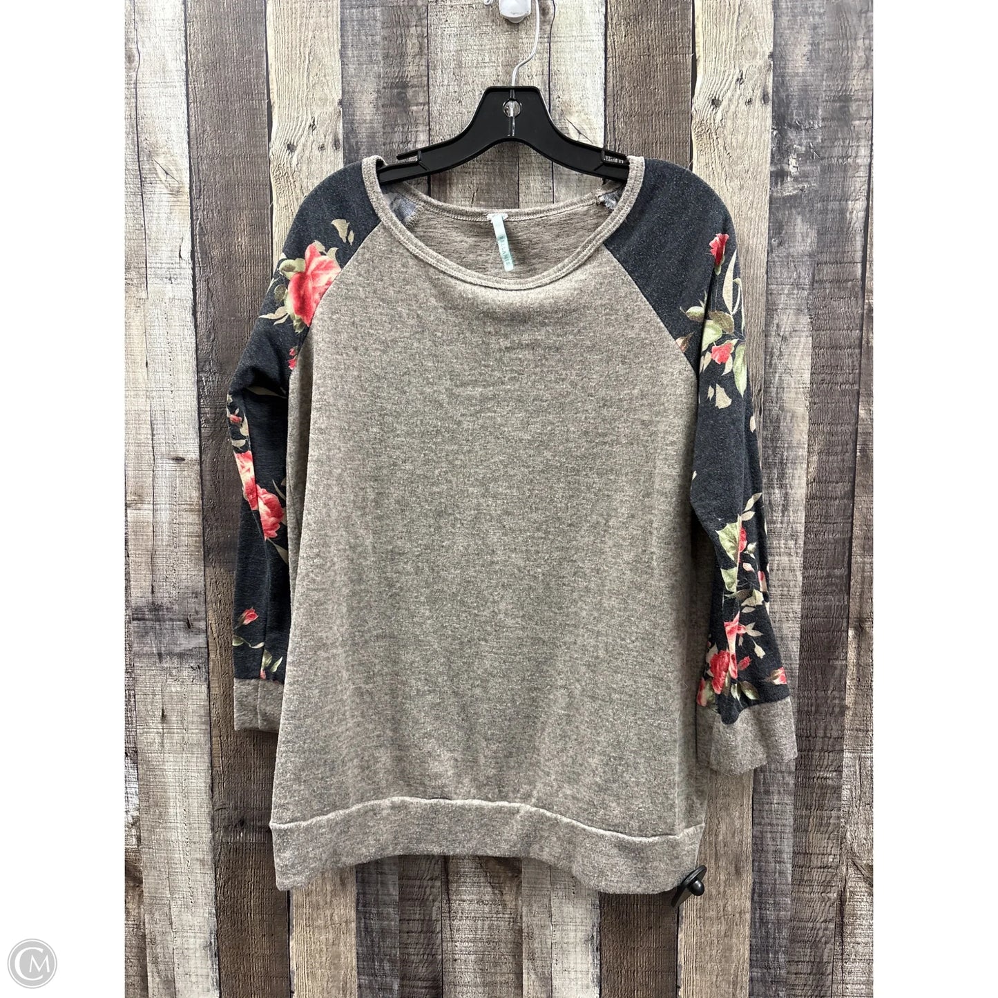 Top Long Sleeve By Cme In Multi-colored, Size: S