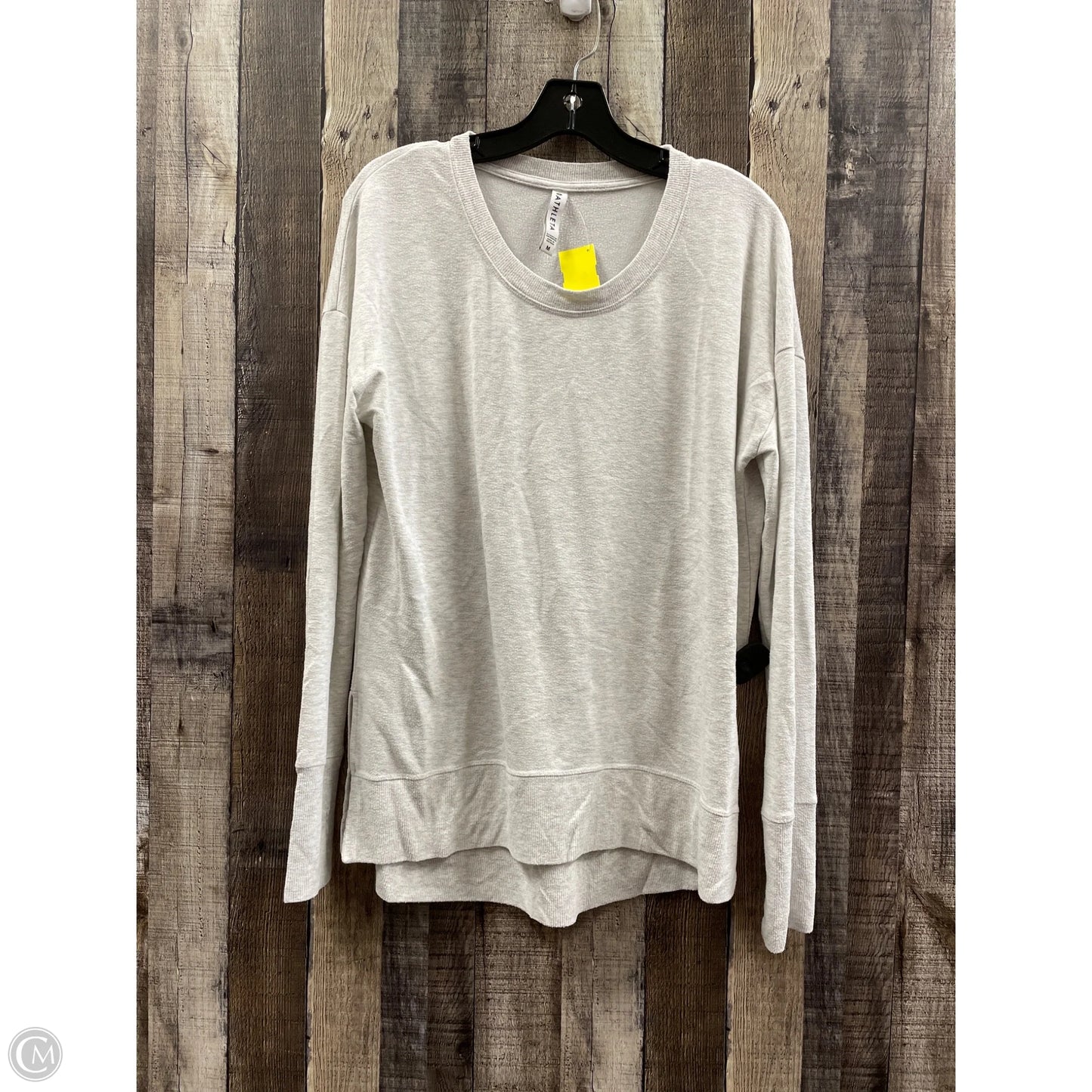 Athletic Sweatshirt Crewneck By Athleta In Grey, Size: M