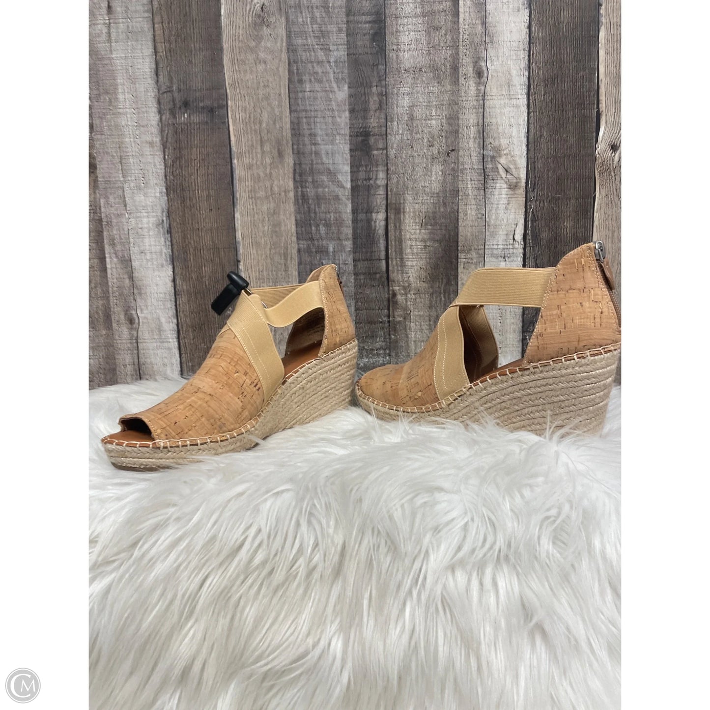 Sandals Heels Platform By Gentle Souls In Tan, Size: 10