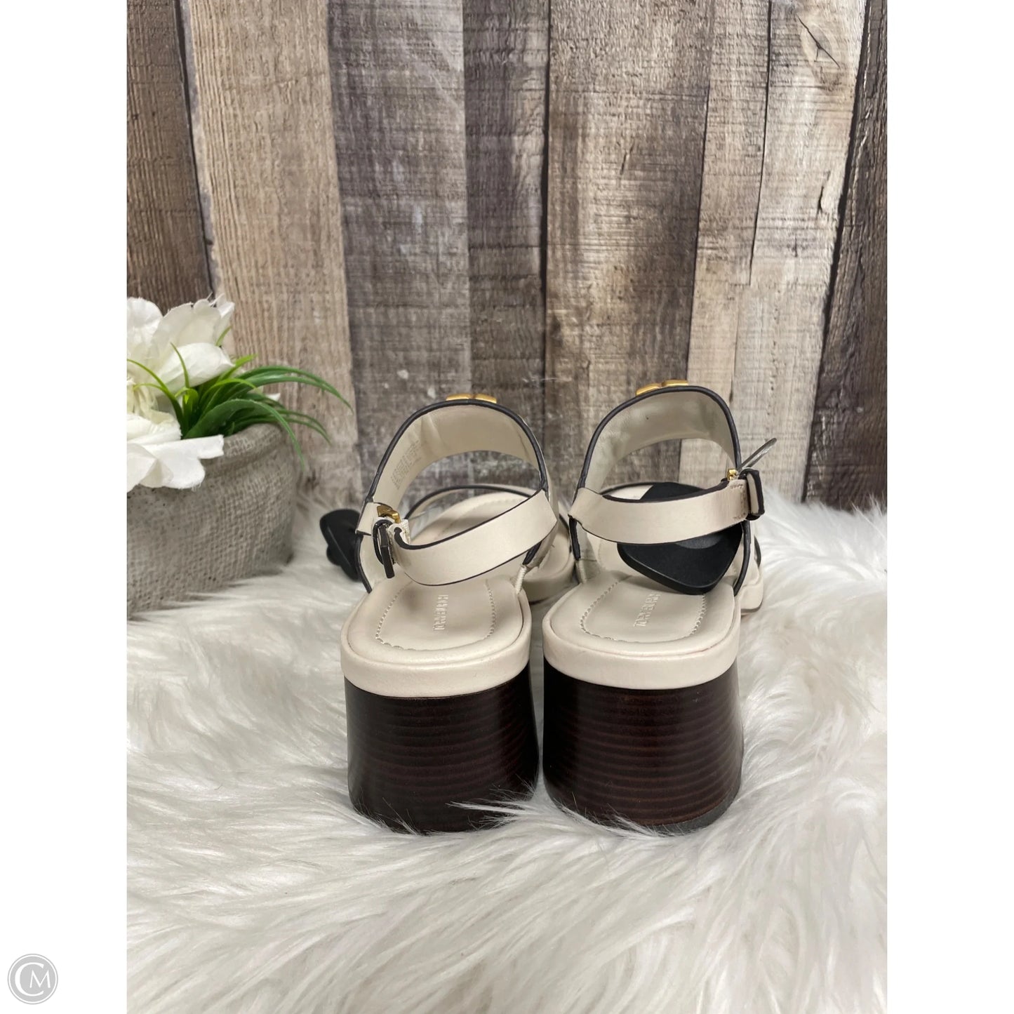 Sandals Designer By Tory Burch In Ivory, Size: 8