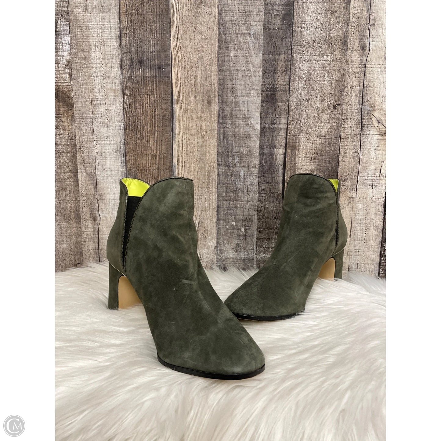 Boots Ankle Heels By White House Black Market In Green, Size: 10