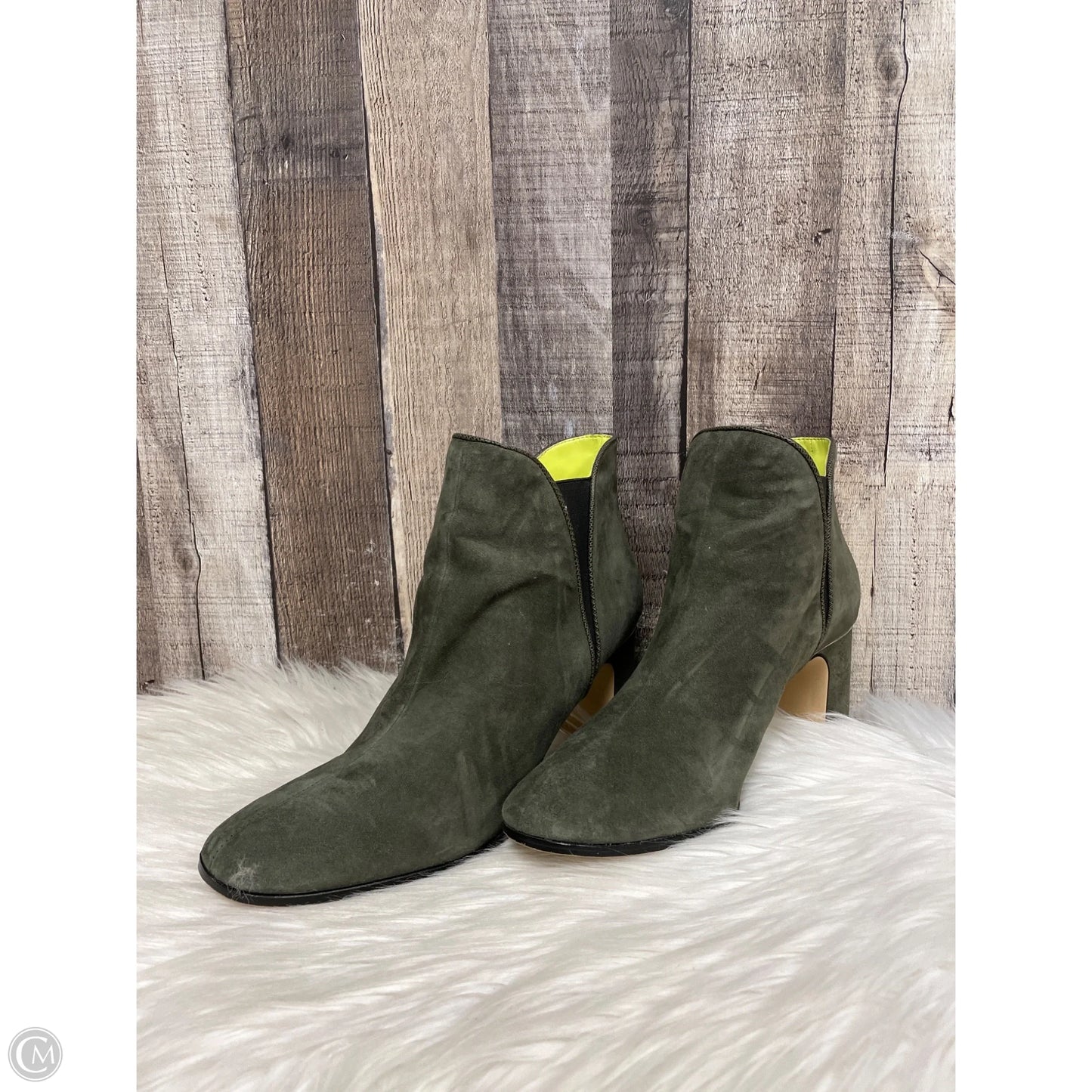 Boots Ankle Heels By White House Black Market In Green, Size: 10