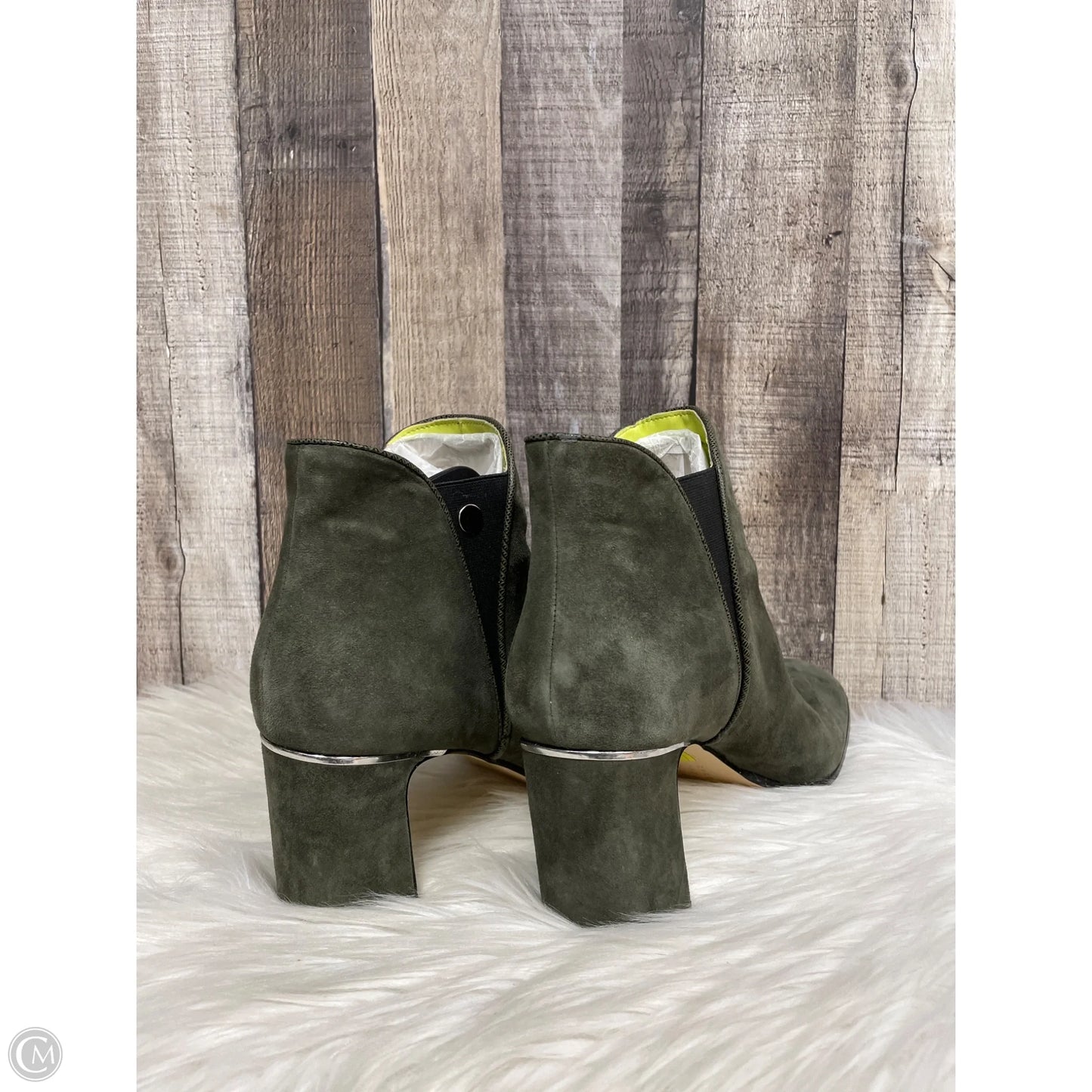 Boots Ankle Heels By White House Black Market In Green, Size: 10