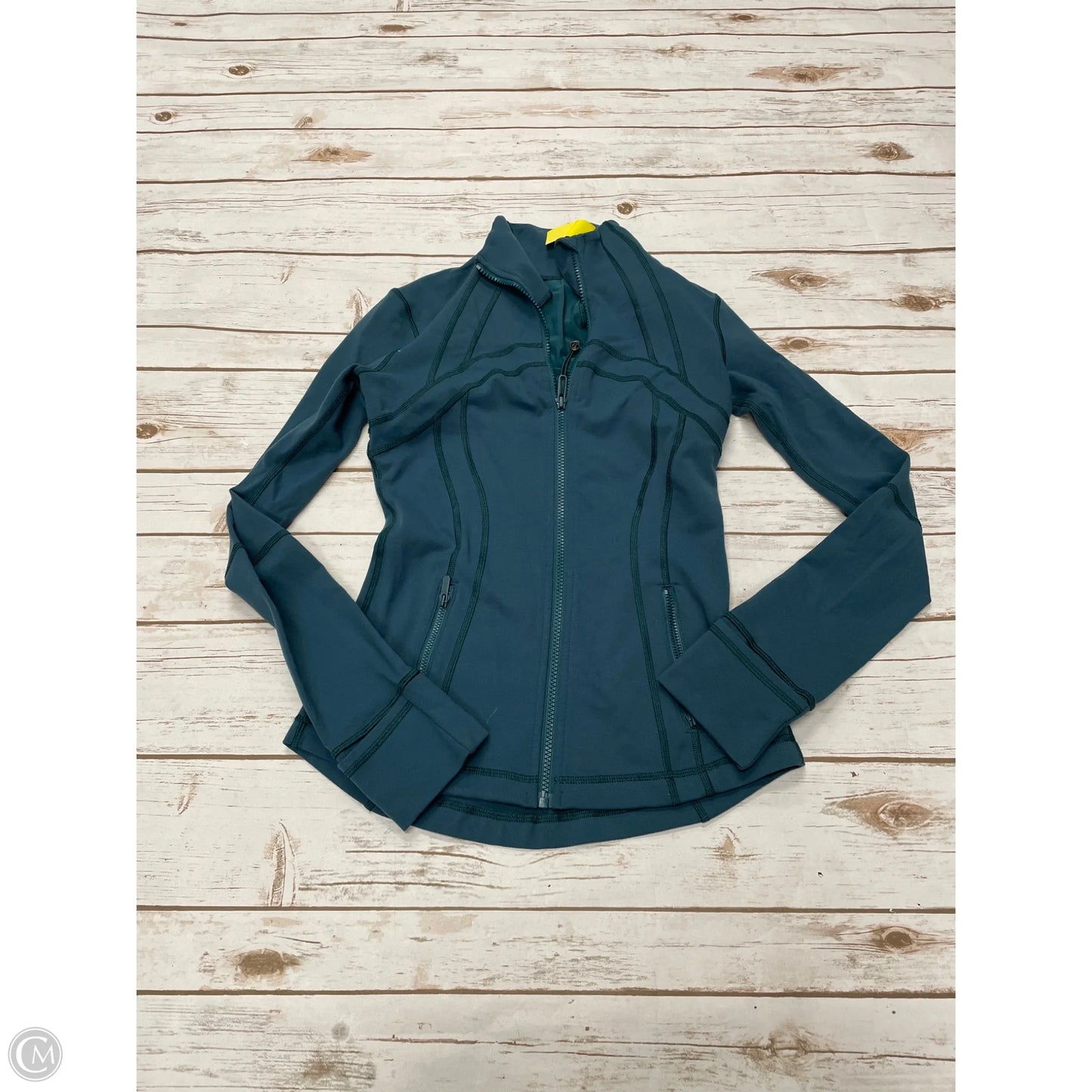 Athletic Jacket By Lululemon In Green, Size: 4
