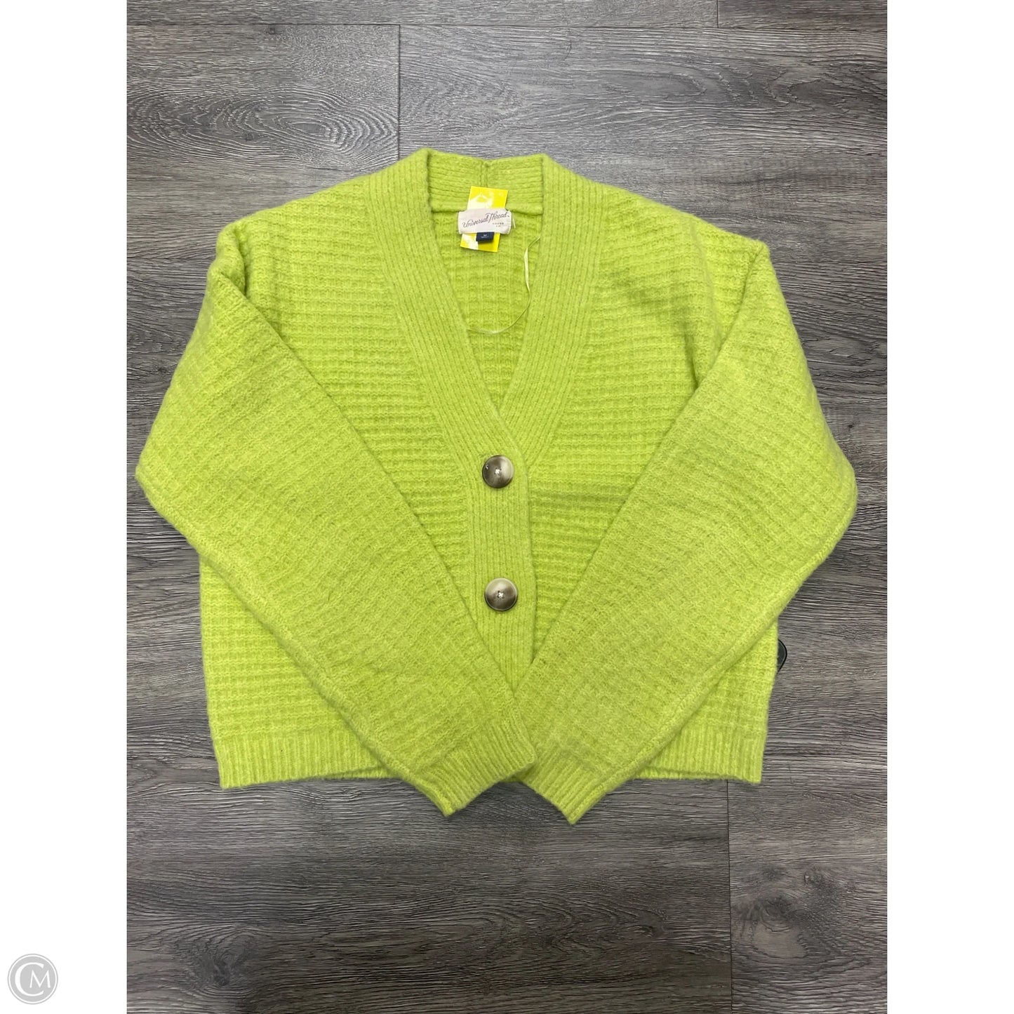 Sweater Cardigan By Universal Thread In Green, Size: M