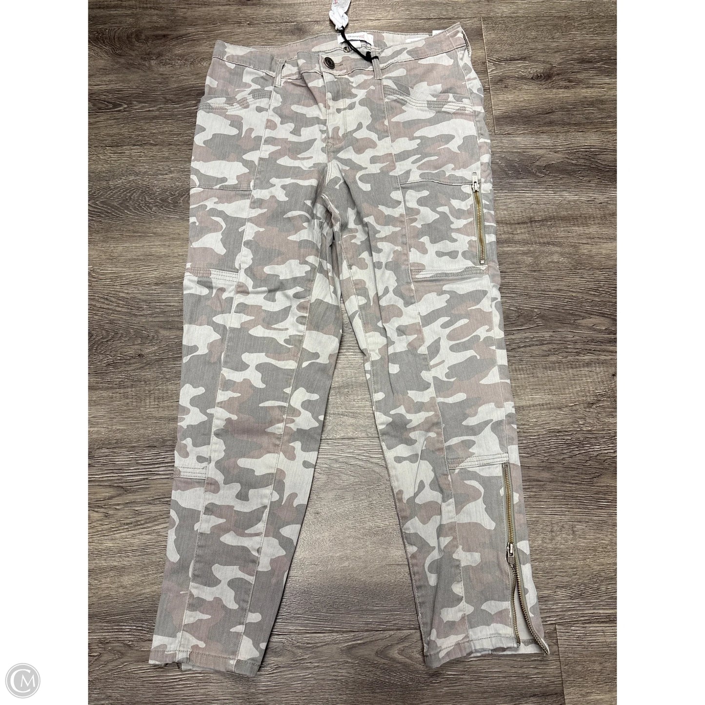 Jeans Skinny By Cme In Camouflage Print, Size: 12