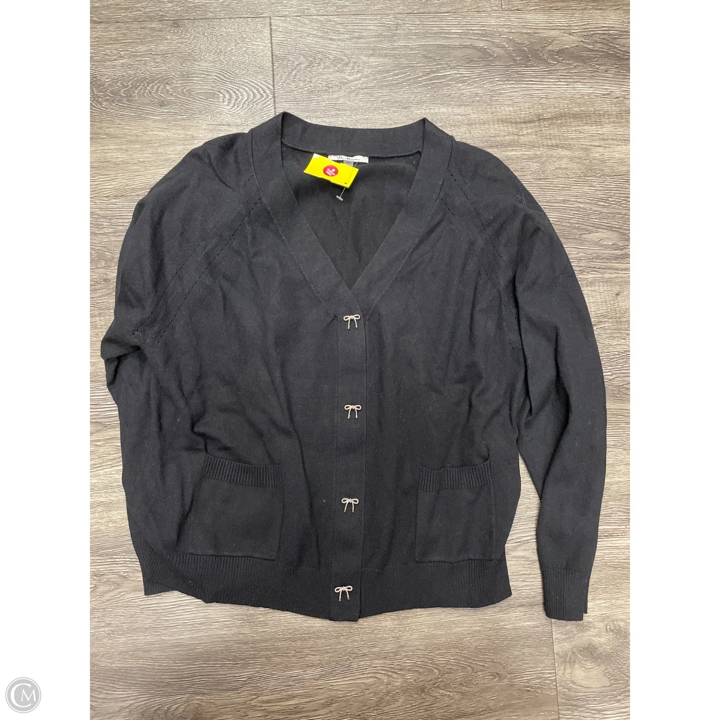 Sweater Cardigan By Vila Milano In Black, Size: Xl