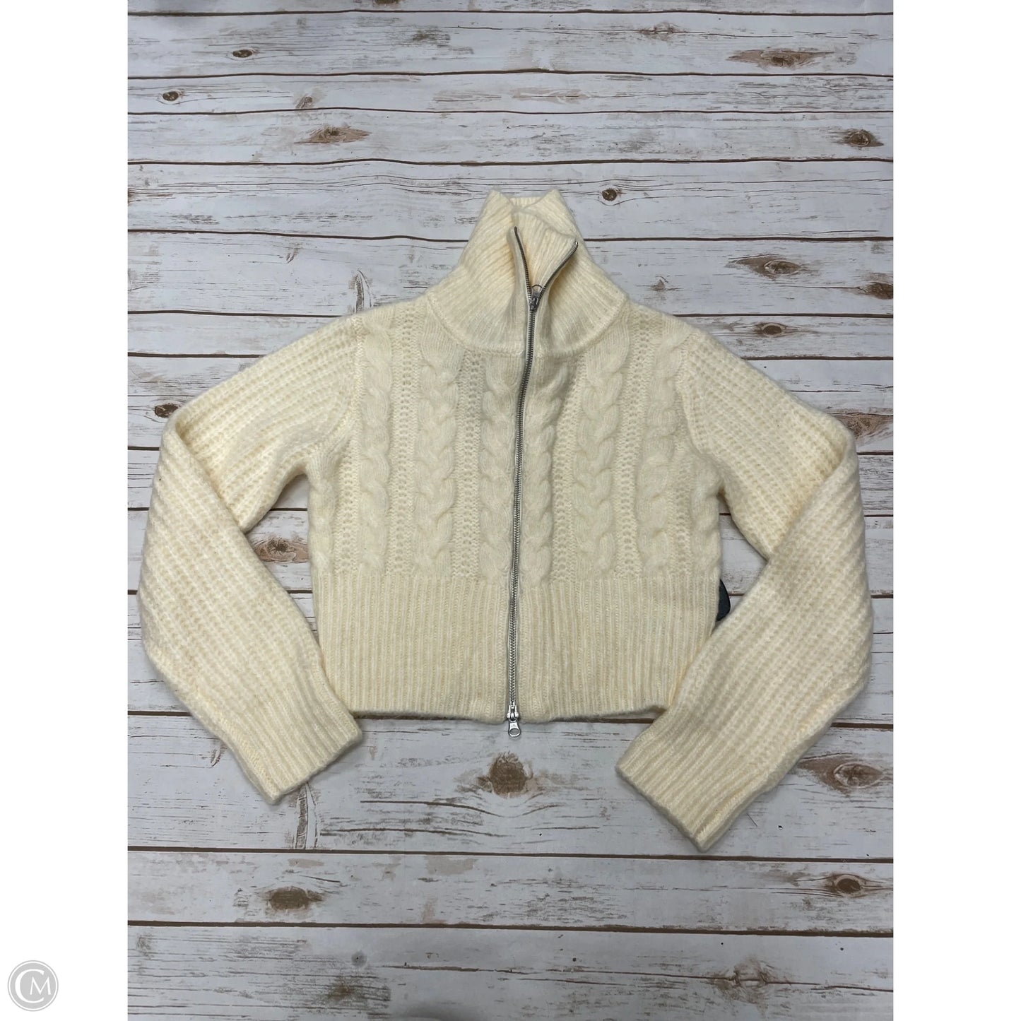 Sweater Cardigan By Universal Standard In Cream, Size: Xs