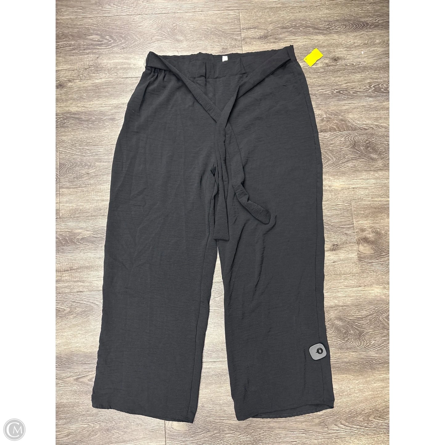 Pants Wide Leg By Maison Jules In Black, Size: 2x