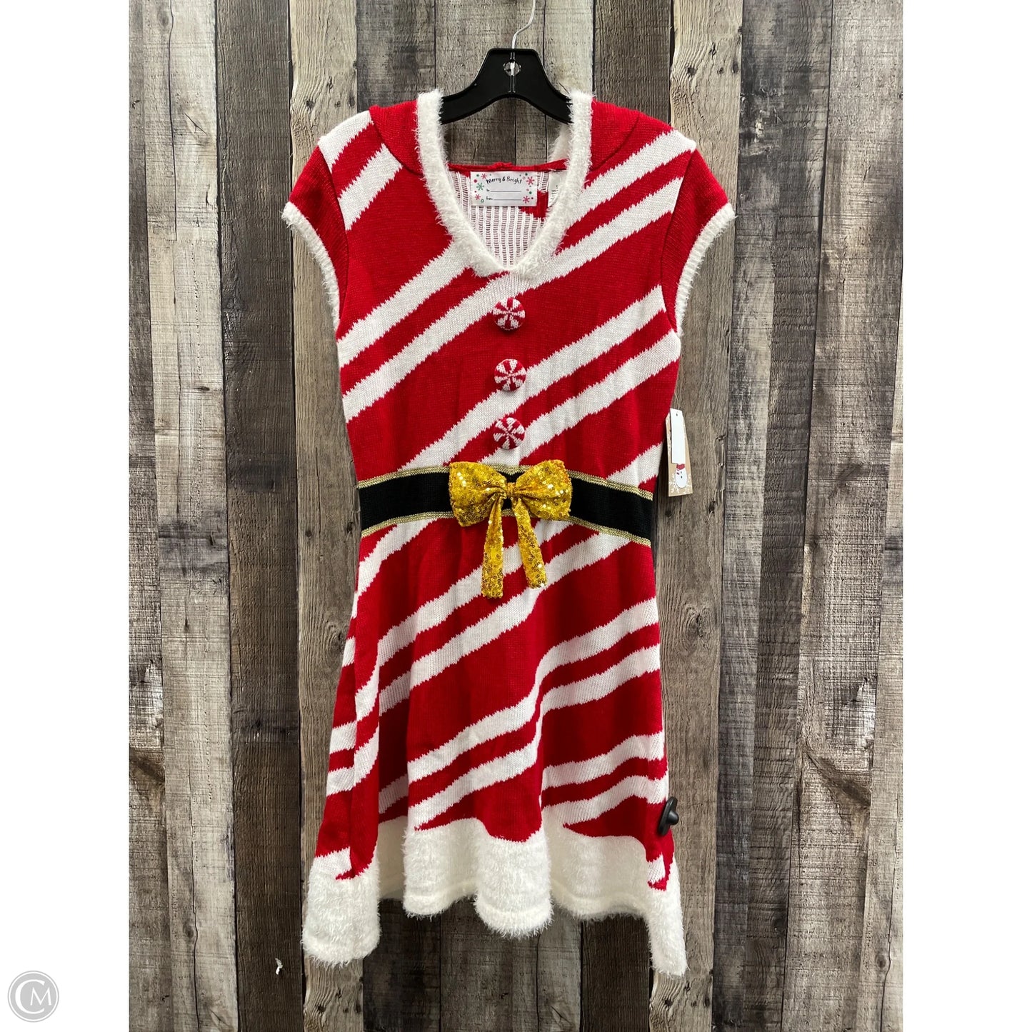 Dress Casual Short By Cme In Red & White, Size: S