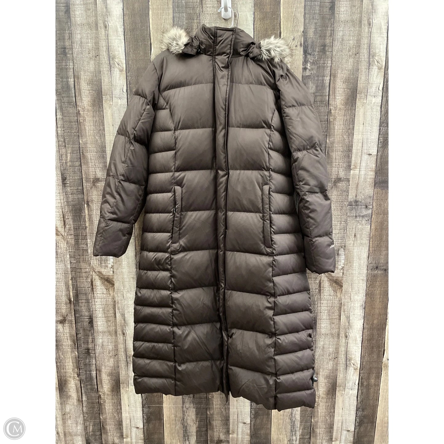 Coat Puffer & Quilted By Eddie Bauer In Brown, Size: Xl
