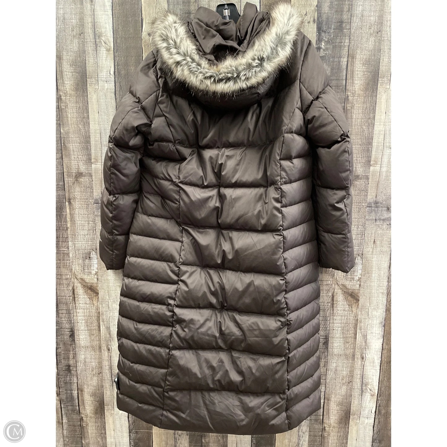 Coat Puffer & Quilted By Eddie Bauer In Brown, Size: Xl
