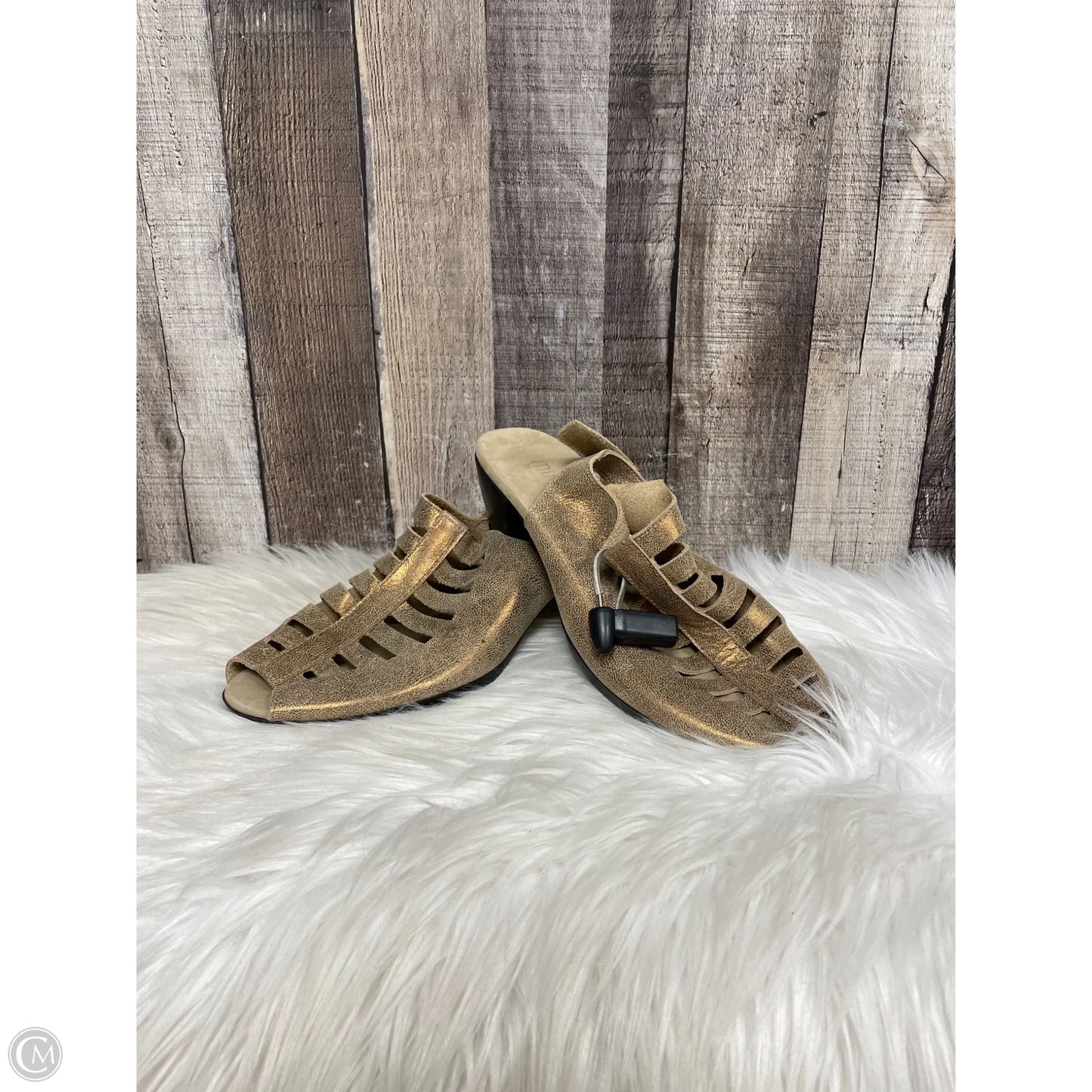 Sandals Heels Block By Munro In Copper, Size: 10