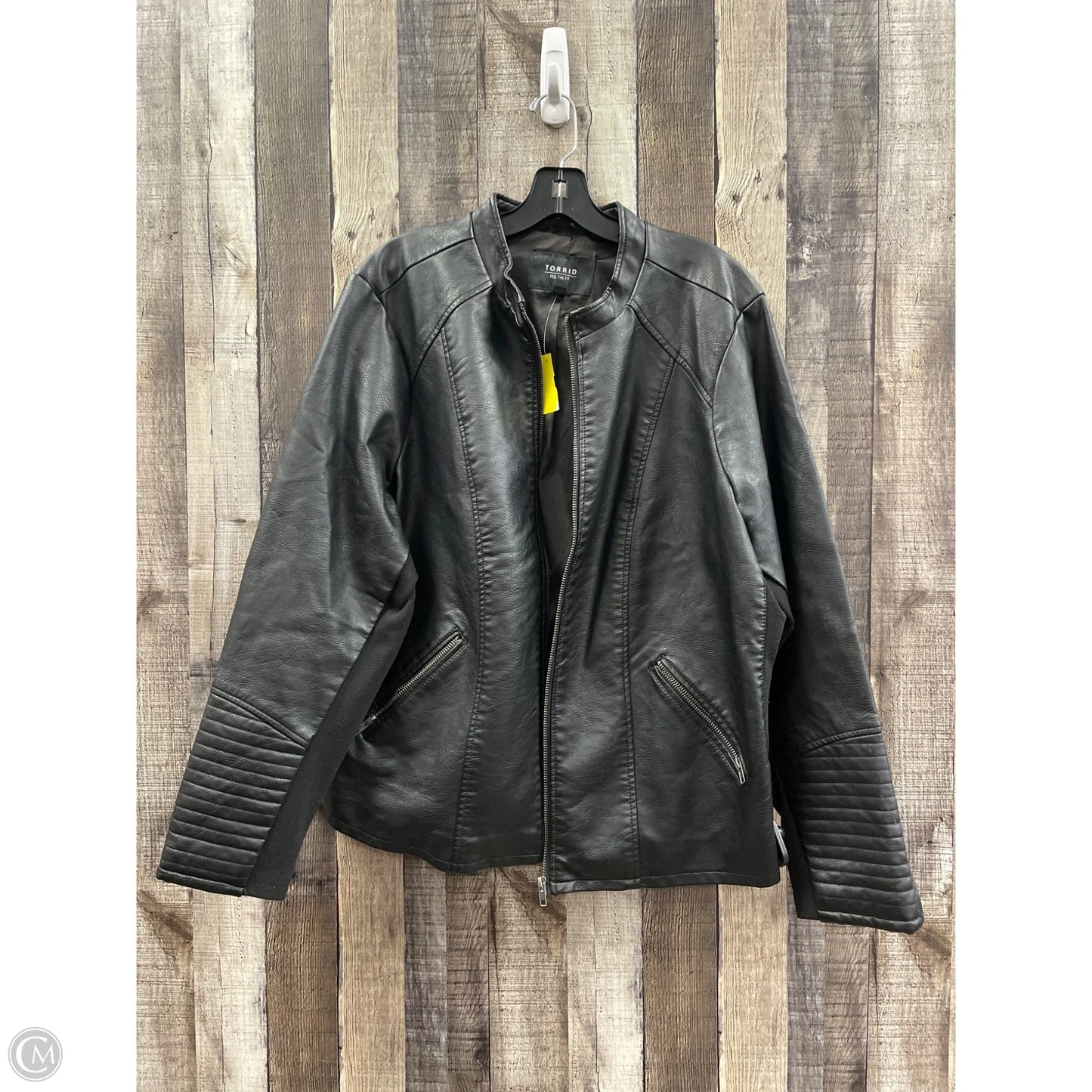 Jacket Moto By Torrid In Black, Size: 3x