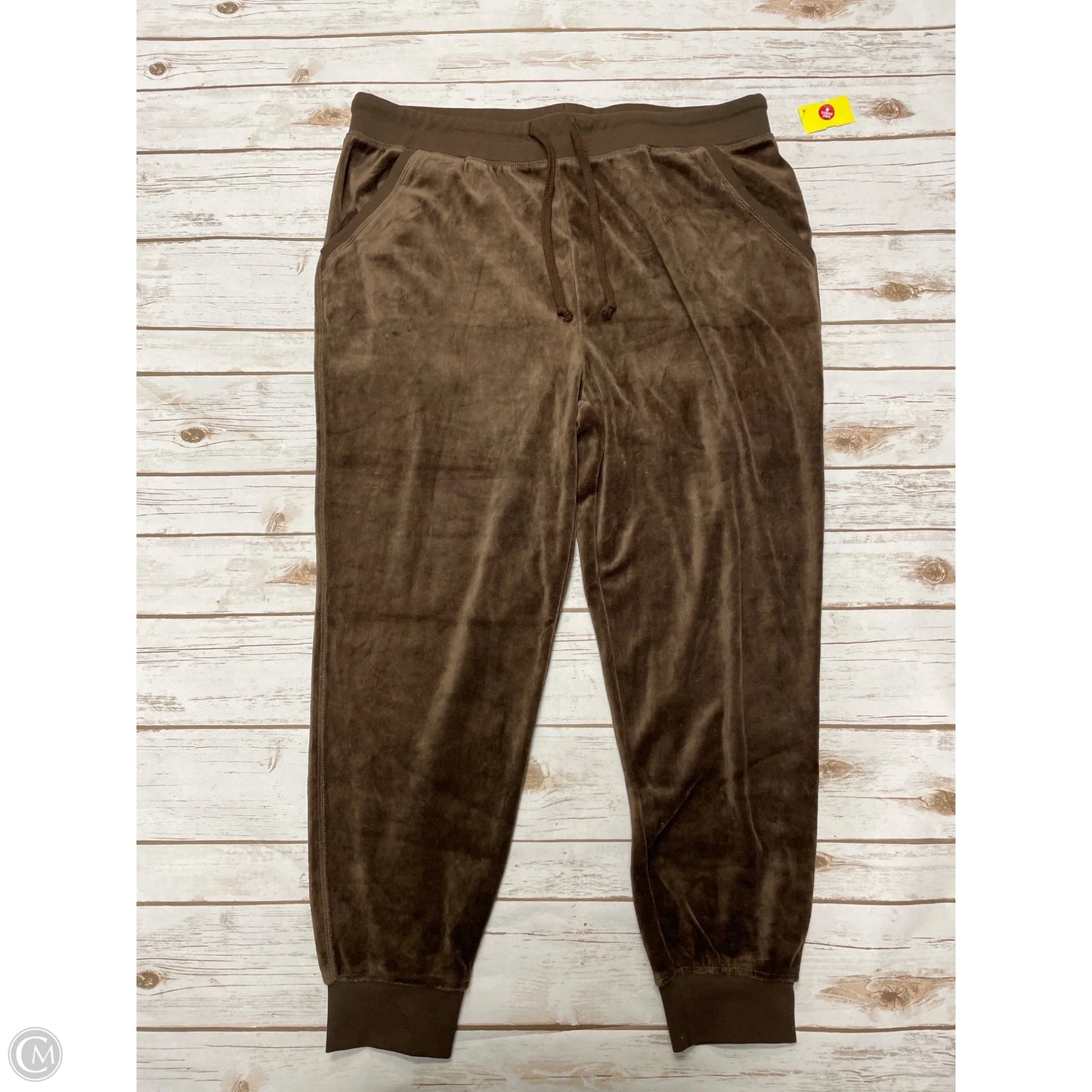 Athletic Pants 2pc By Fashion Nova In Brown, Size: 2x