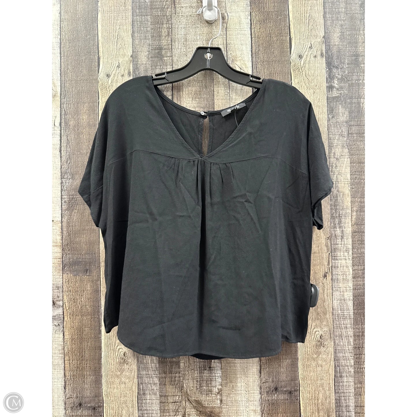 Top Short Sleeve By Madewell In Black, Size: S