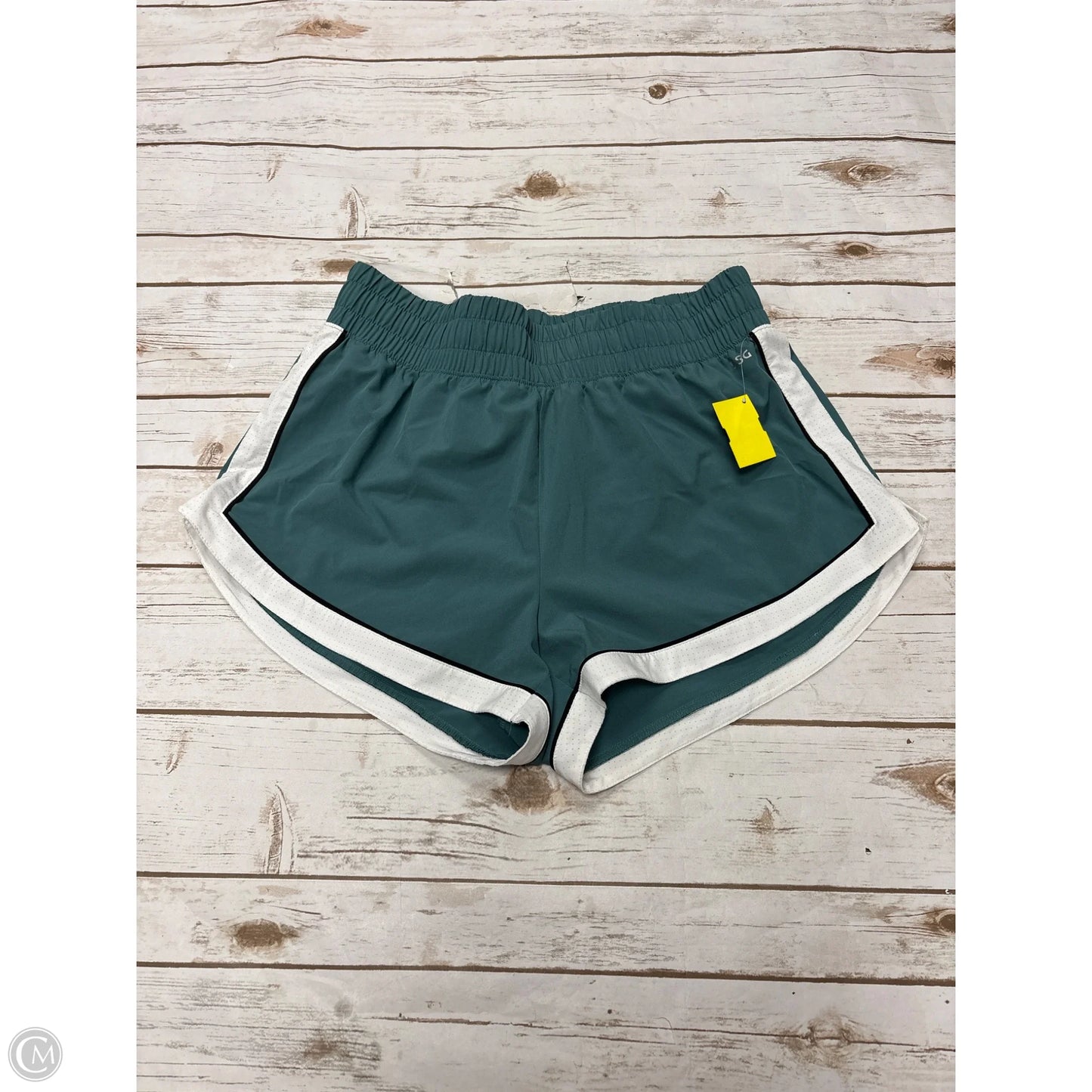 Athletic Shorts By Dsg Outerwear In Green & White, Size: L