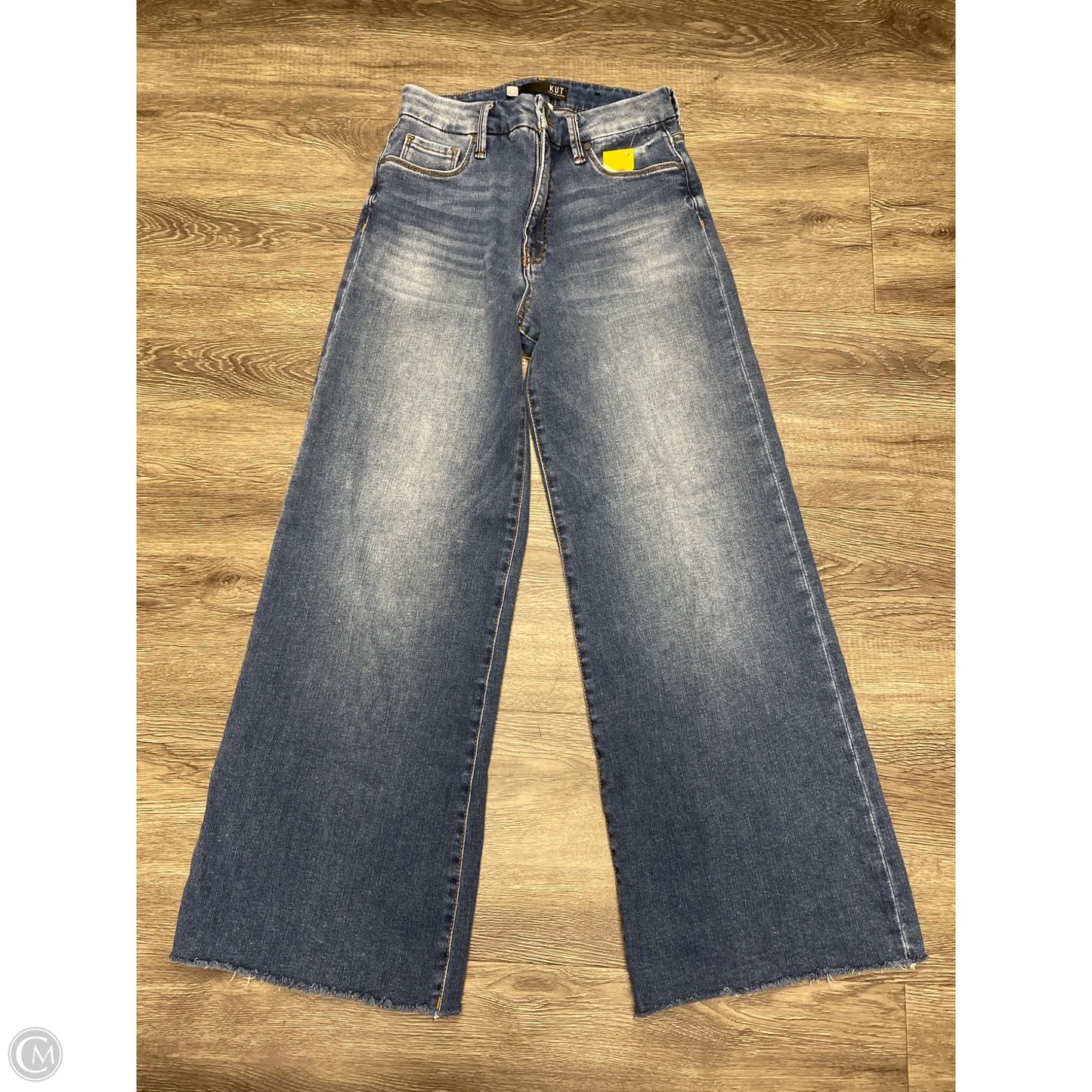 Jeans Wide Leg By Kut In Blue Denim, Size: 2