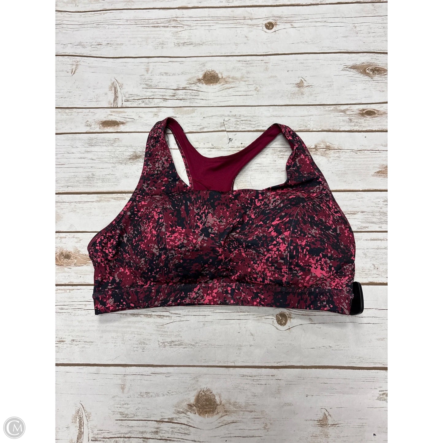 Athletic Bra By Tek Gear In Maroon, Size: 1x