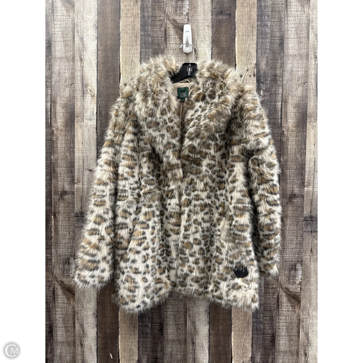 Coat Faux Fur & Sherpa By Wild Fable In Animal Print, Size: M