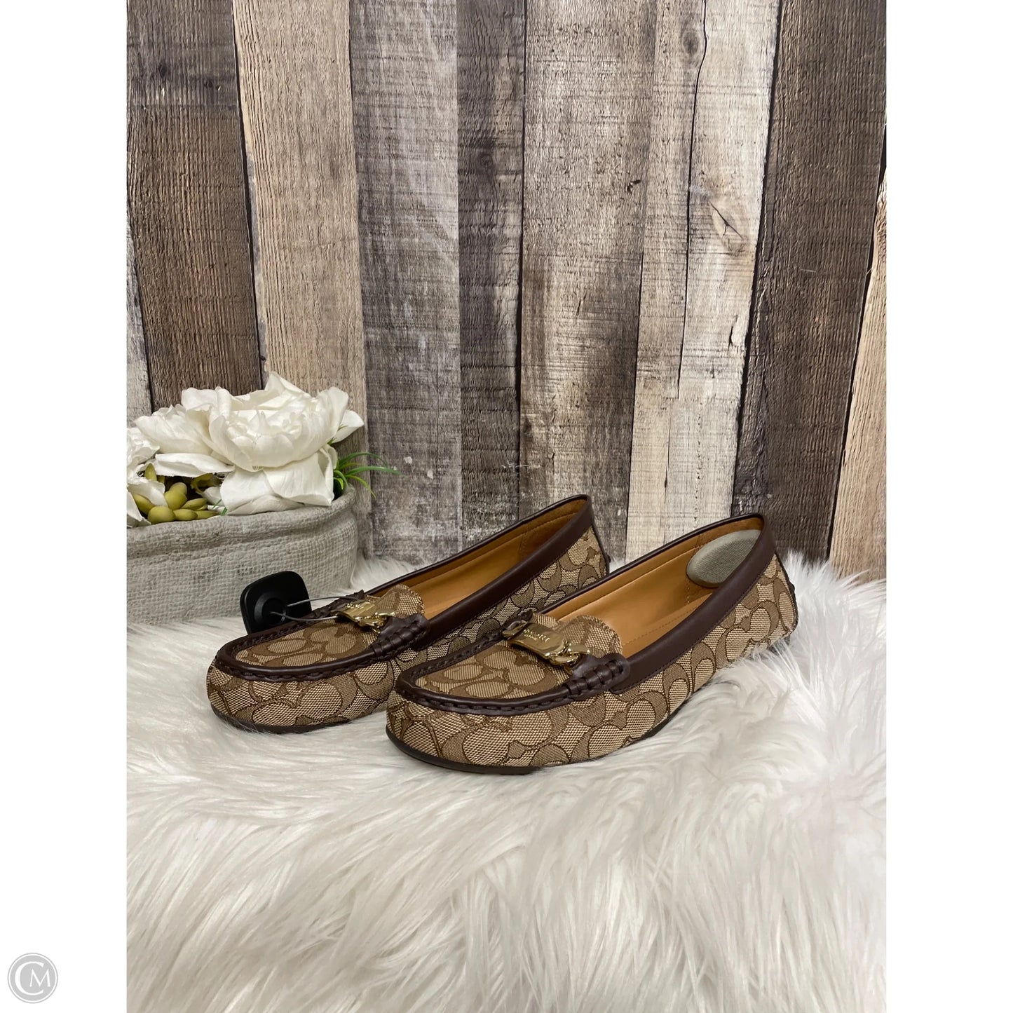 Shoes Designer By Coach In Tan, Size: 9