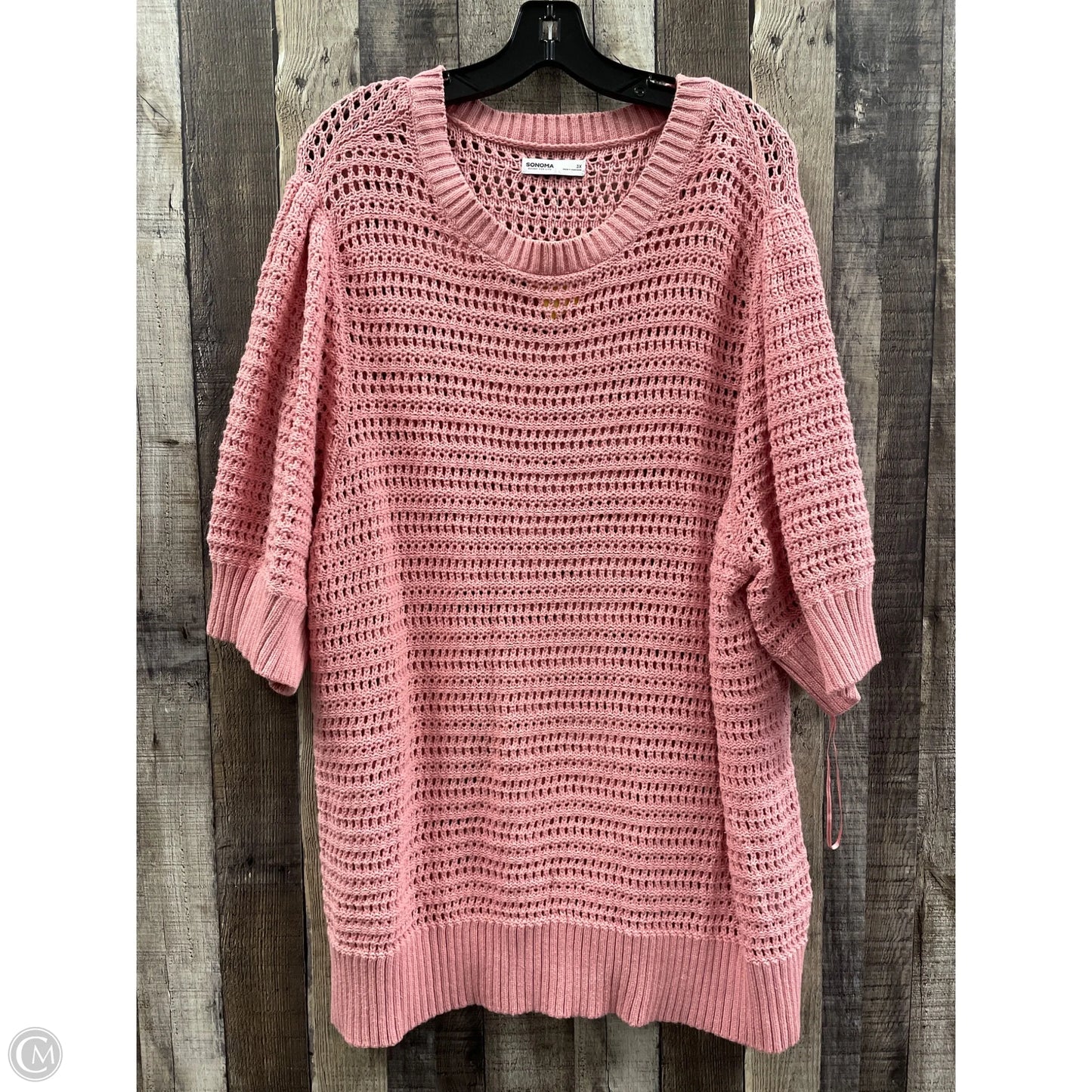 Sweater By Sonoma In Pink, Size: 3x