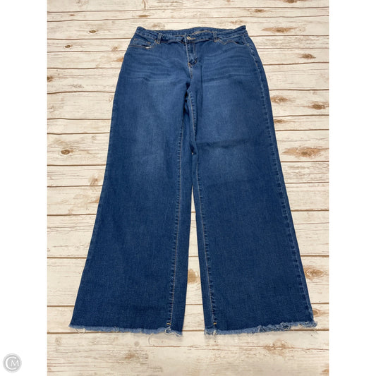 Jeans Wide Leg By Cmf In Blue Denim, Size: Xl
