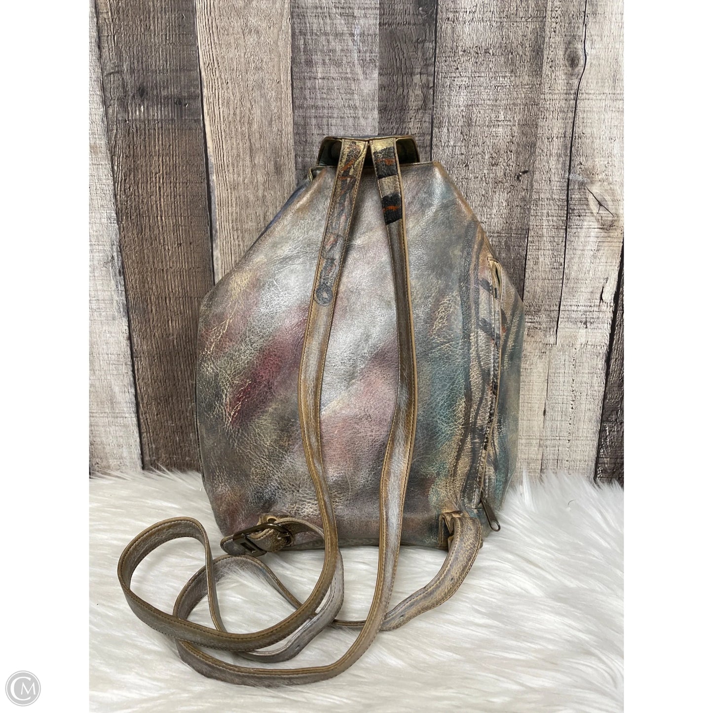 Backpack Leather By Cmc, Size: Medium