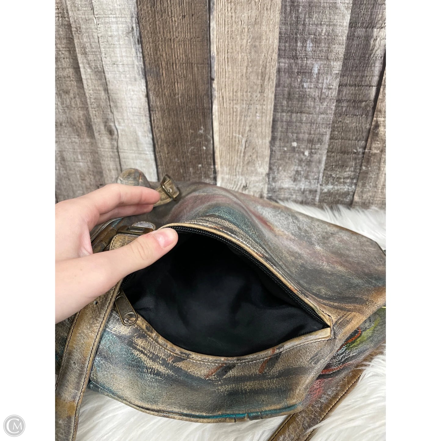 Backpack Leather By Cmc, Size: Medium