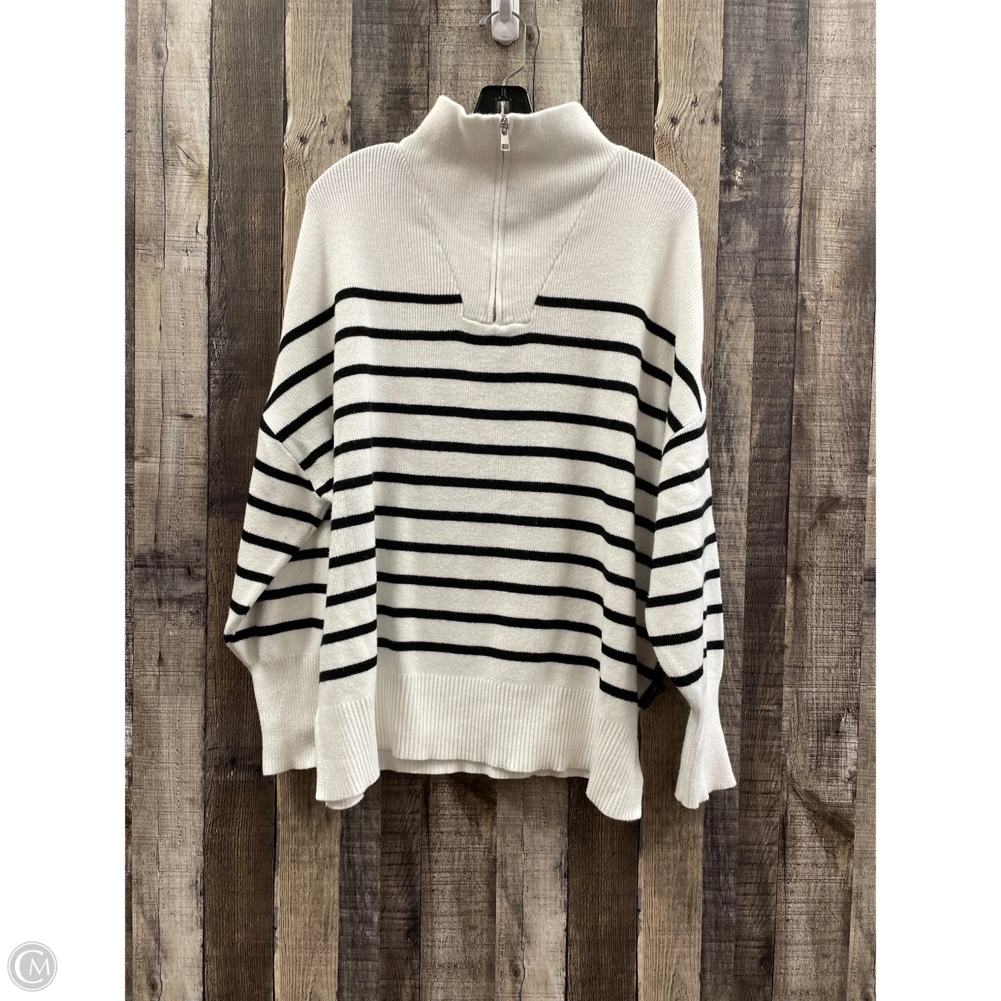Sweater By Zesica In Black & White, Size: L