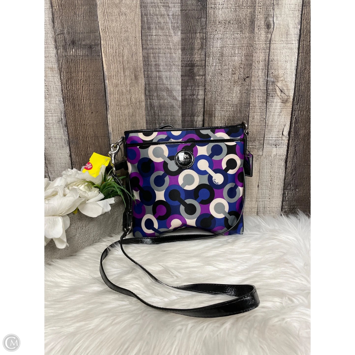 Crossbody Designer By Coach, Size: Medium