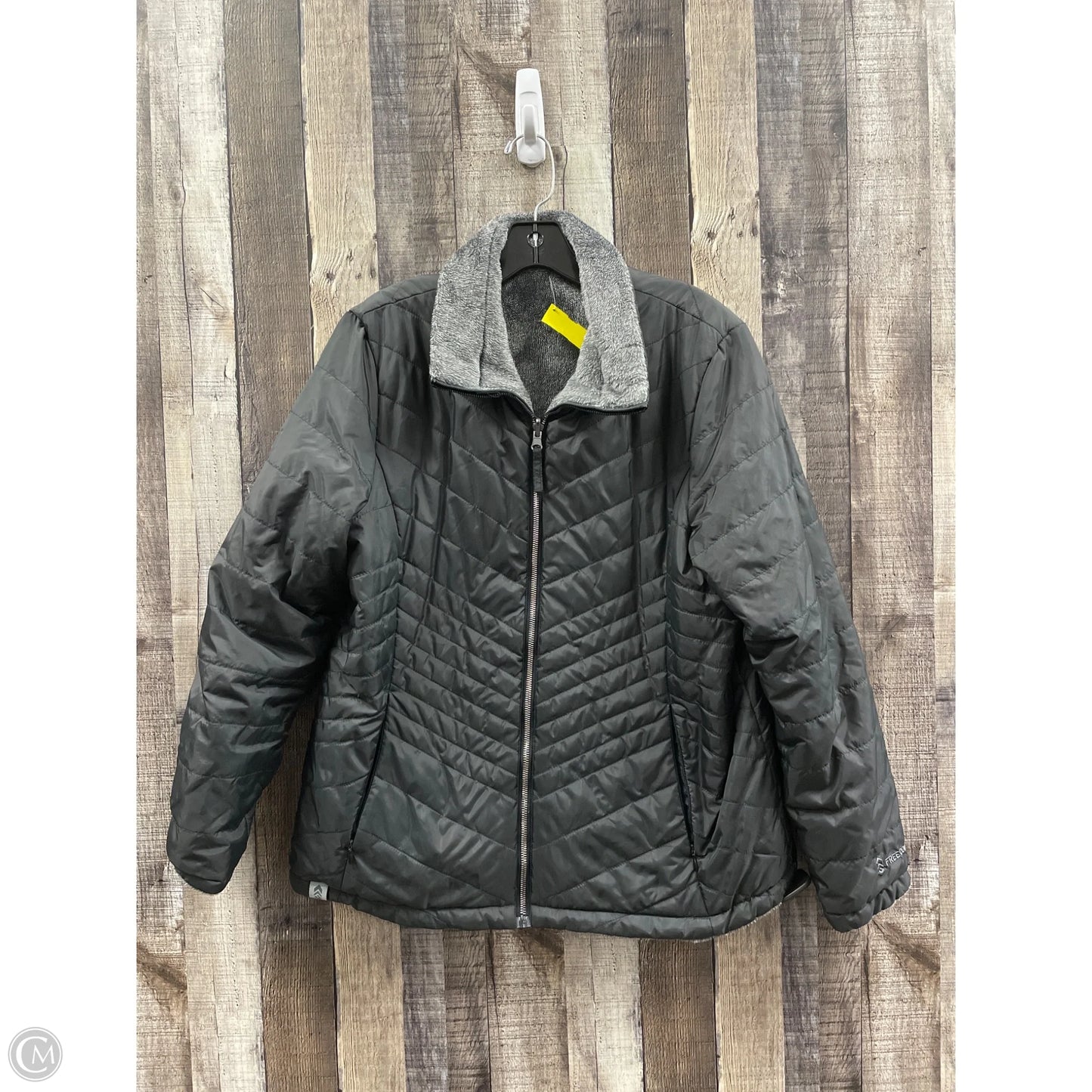 Coat Puffer & Quilted By Free Country In Black, Size: L
