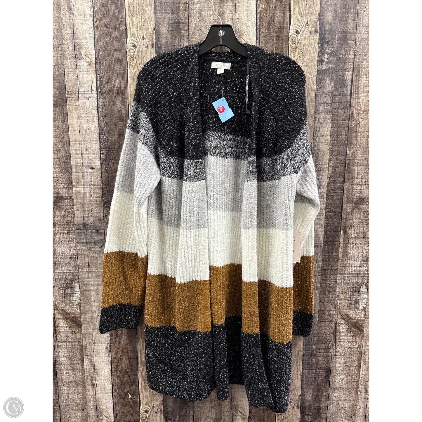 Sweater Cardigan By Olivia Sky In Multi-colored, Size: L