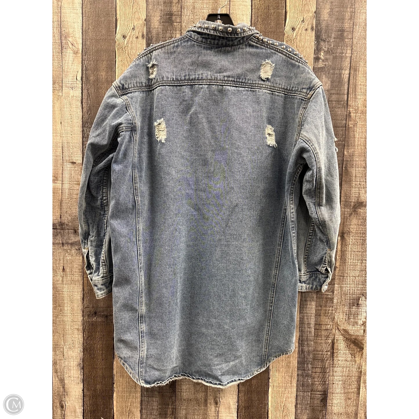 Jacket Denim By Gimmicks In Blue Denim, Size: S