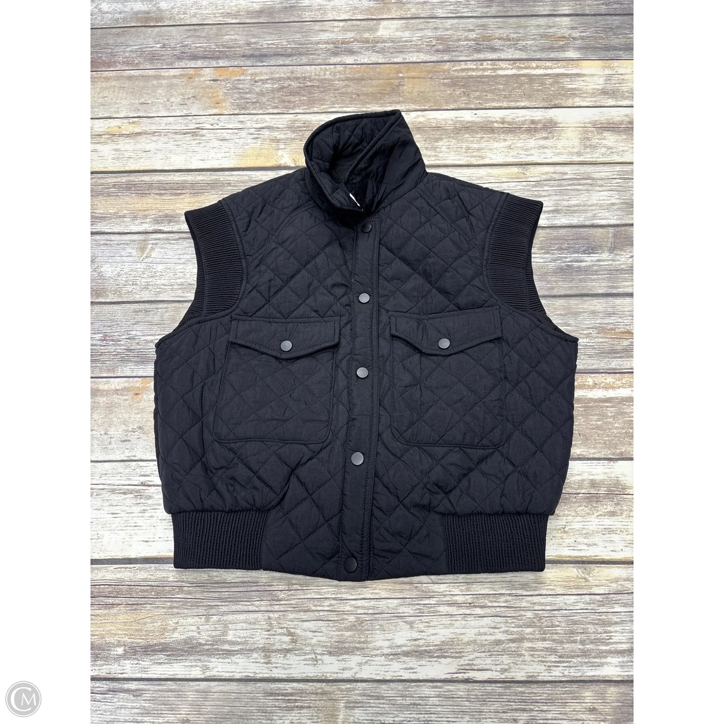 Vest Puffer & Quilted By Lili Sidonio In Black, Size: S