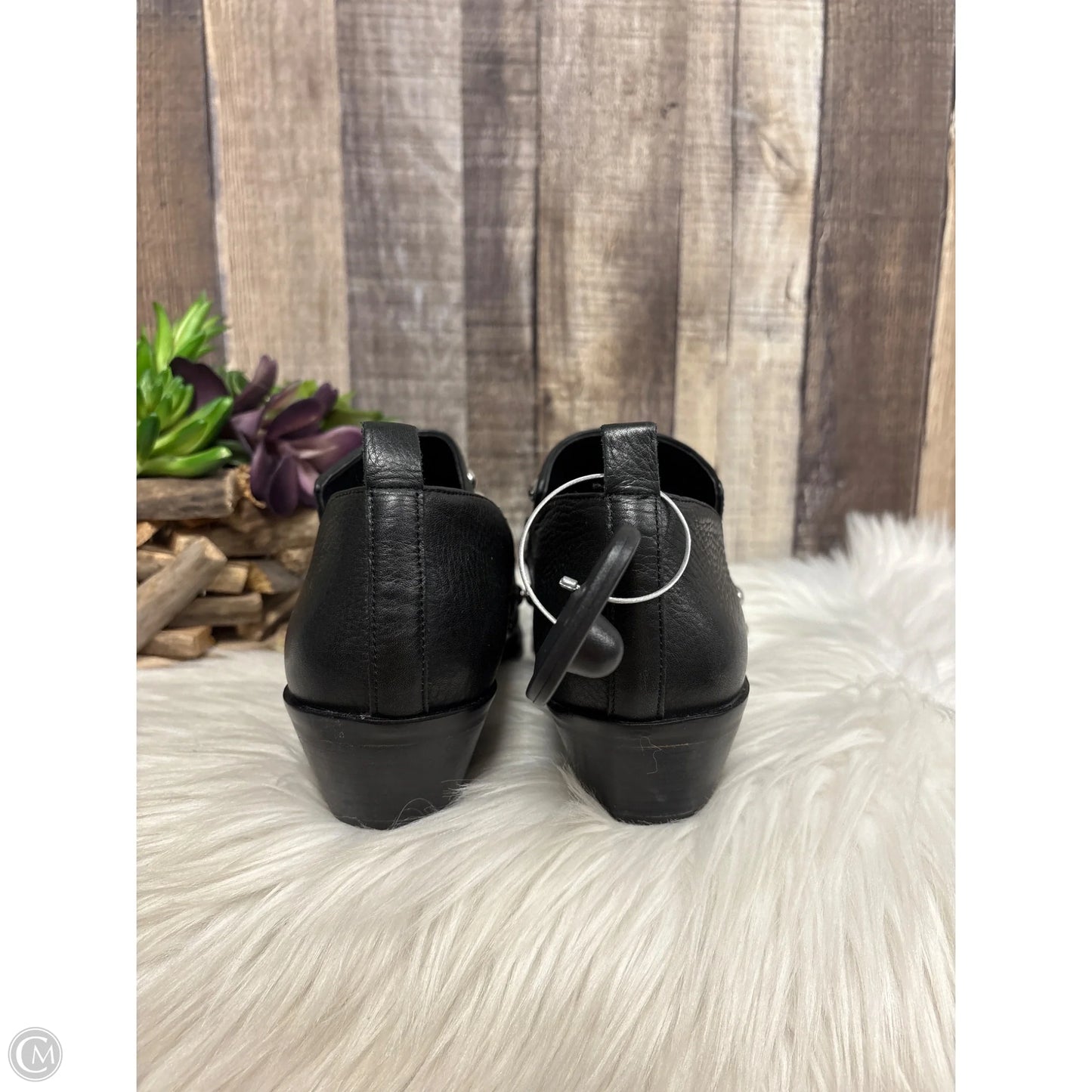 Shoes Designer By Rebecca Minkoff In Black & Silver, Size: 8