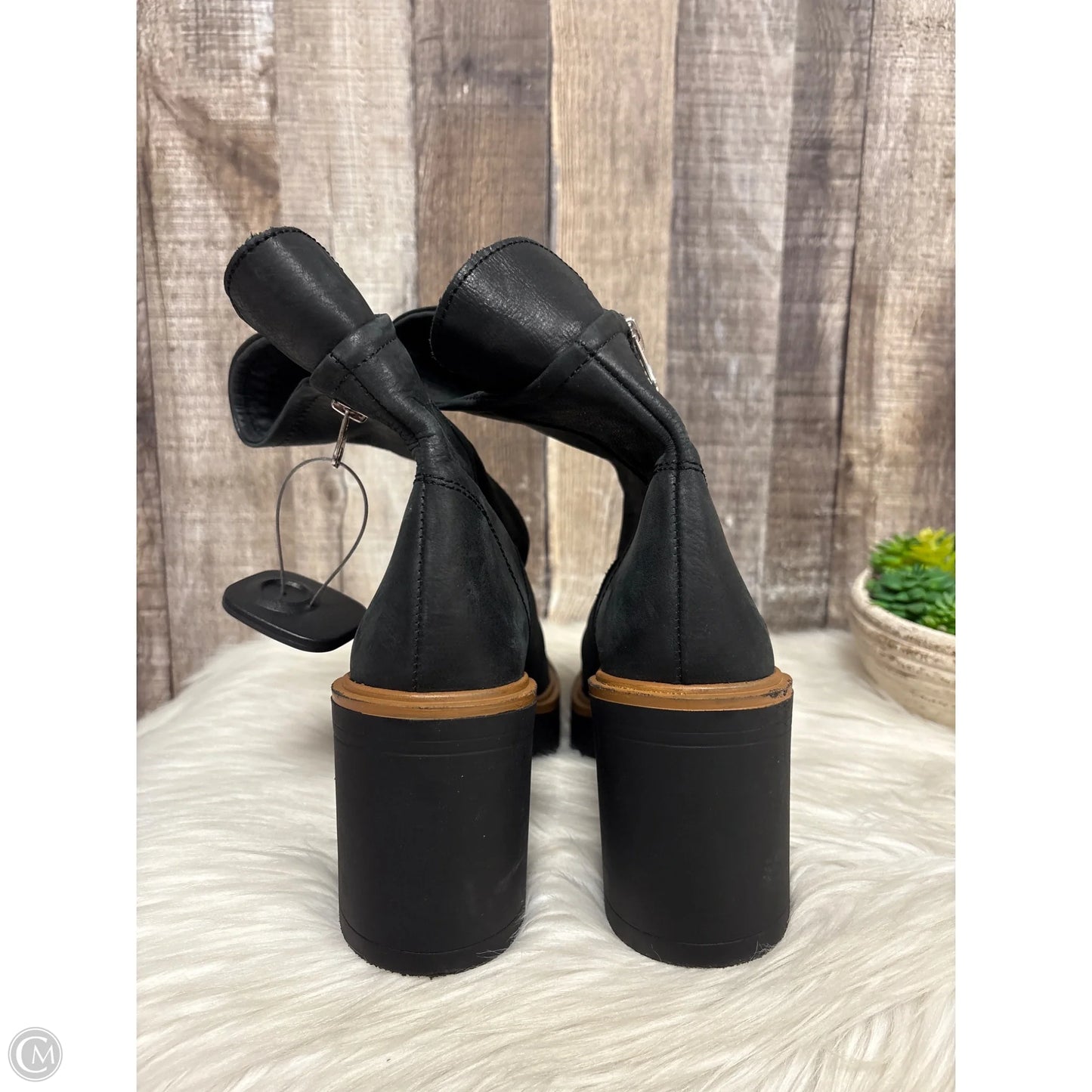 Boots Ankle Heels By Free People In Black, Size: 6.5