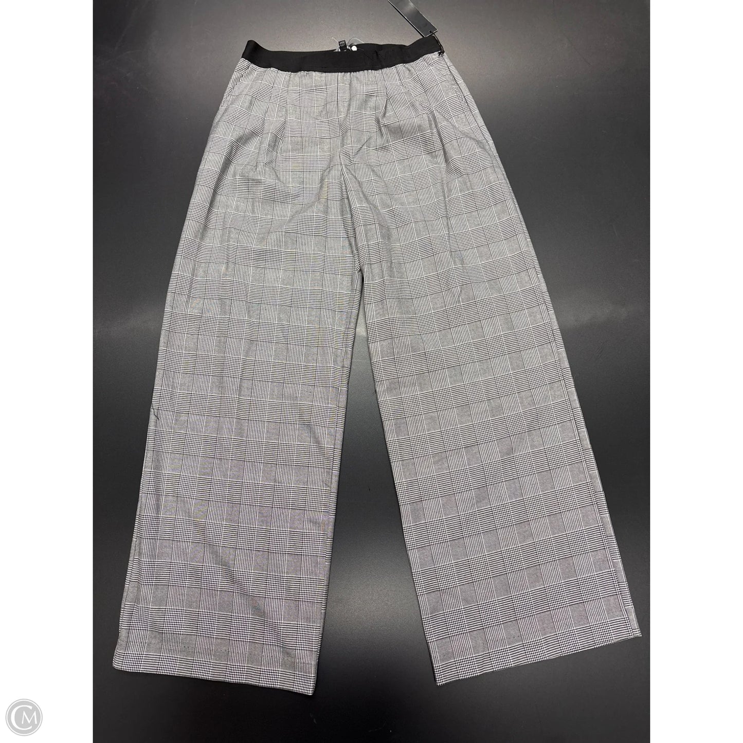 Pants Wide Leg By Cme In Black & White, Size: M