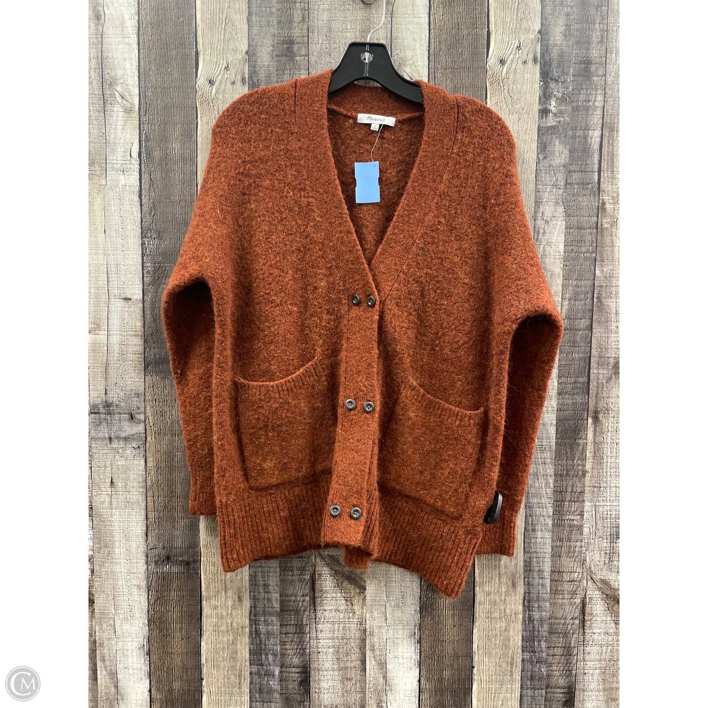 Sweater Cardigan By Madewell In Brown, Size: S