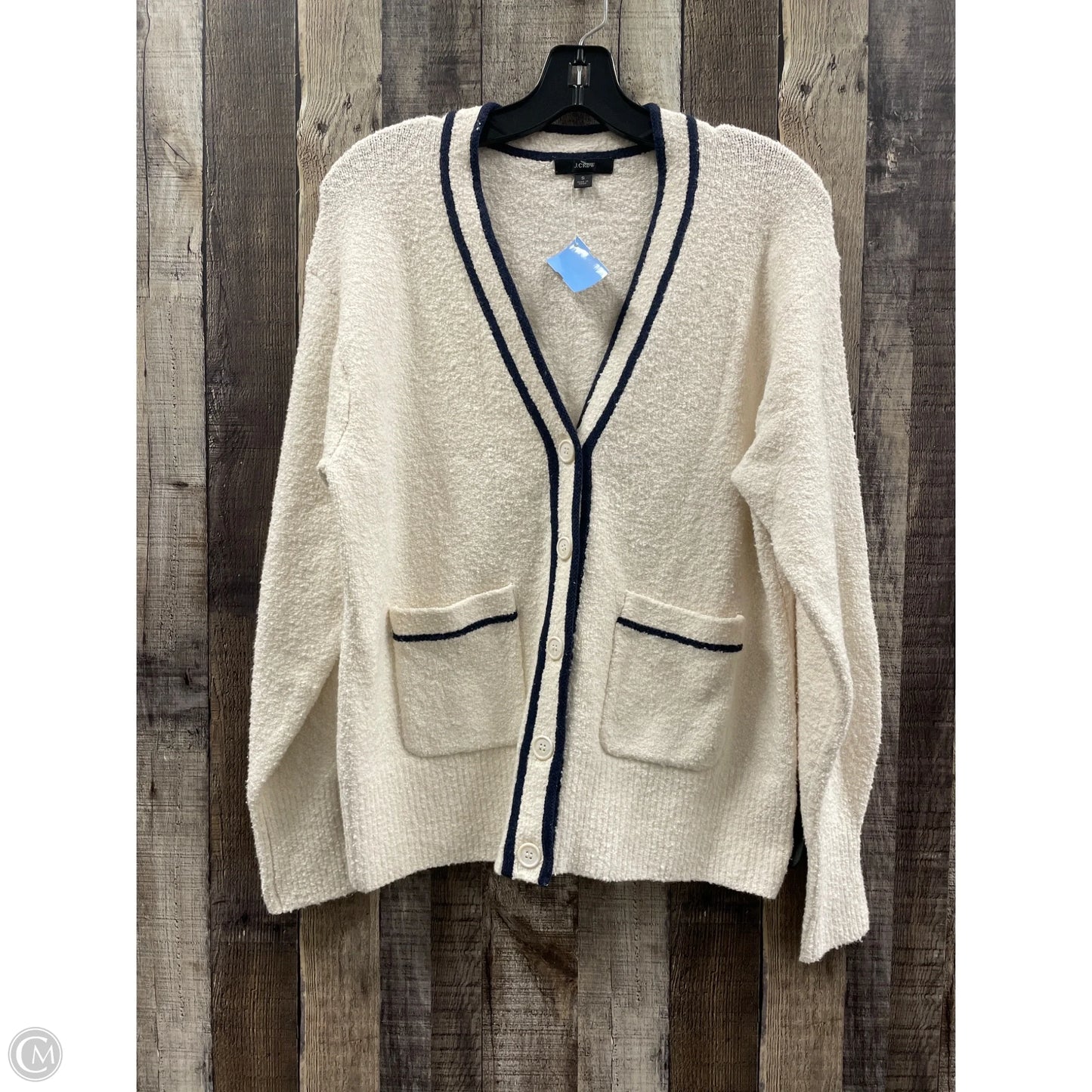 Sweater Cardigan By J. Crew In Cream, Size: S