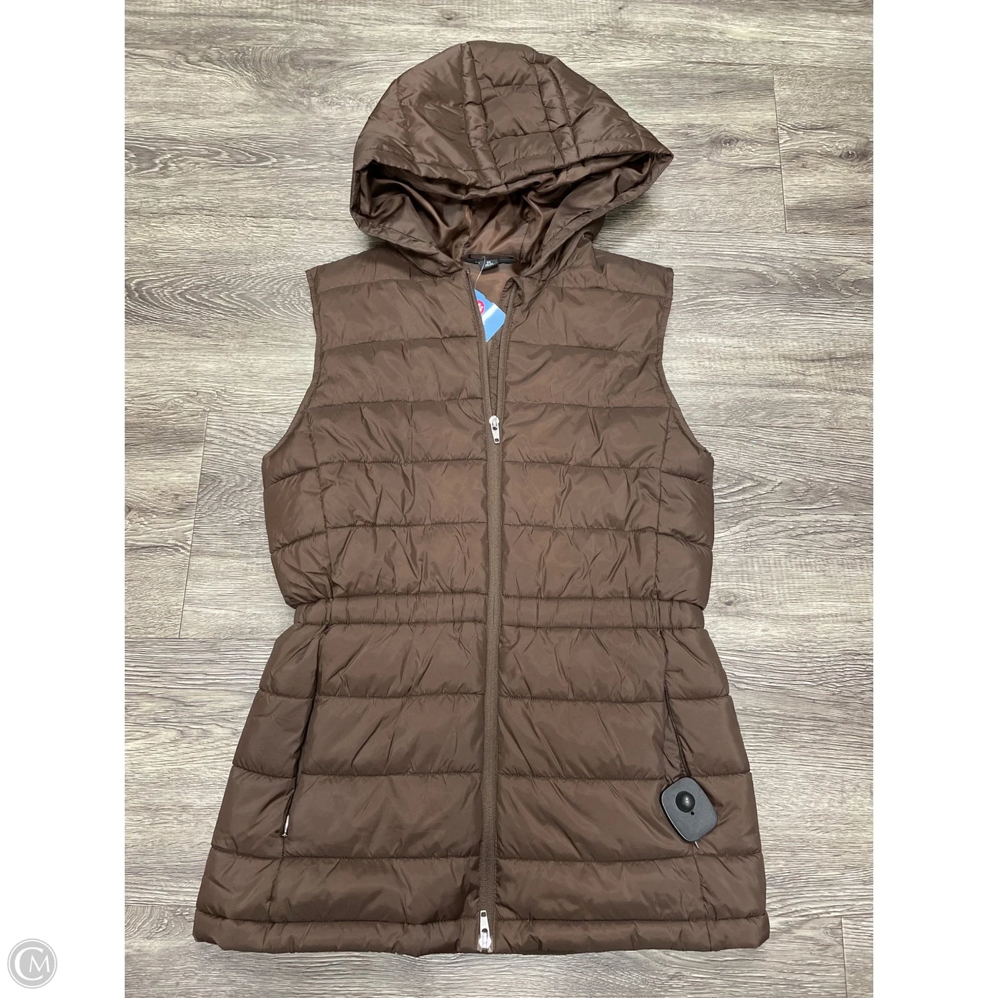 Vest Puffer & Quilted By Cme In Brown, Size: Xs