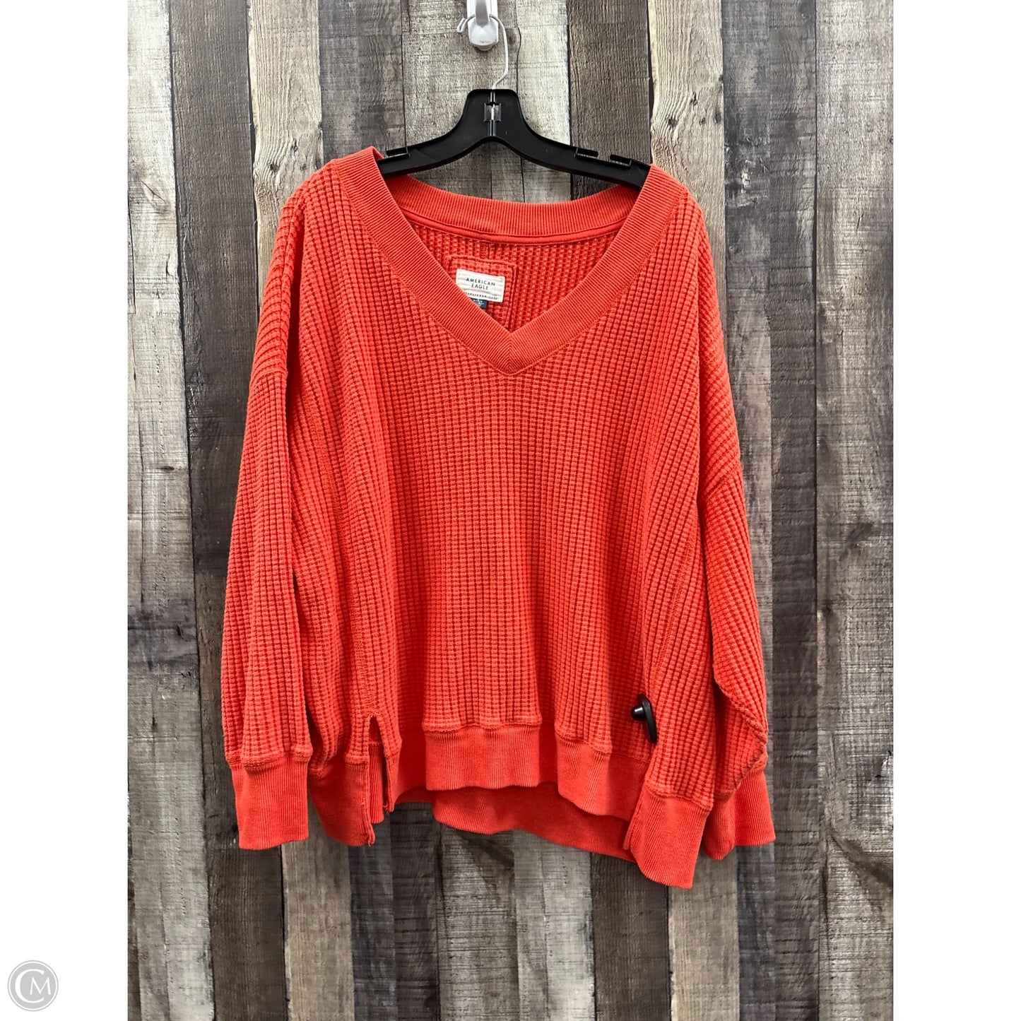 Sweater By American Eagle In Orange, Size: M