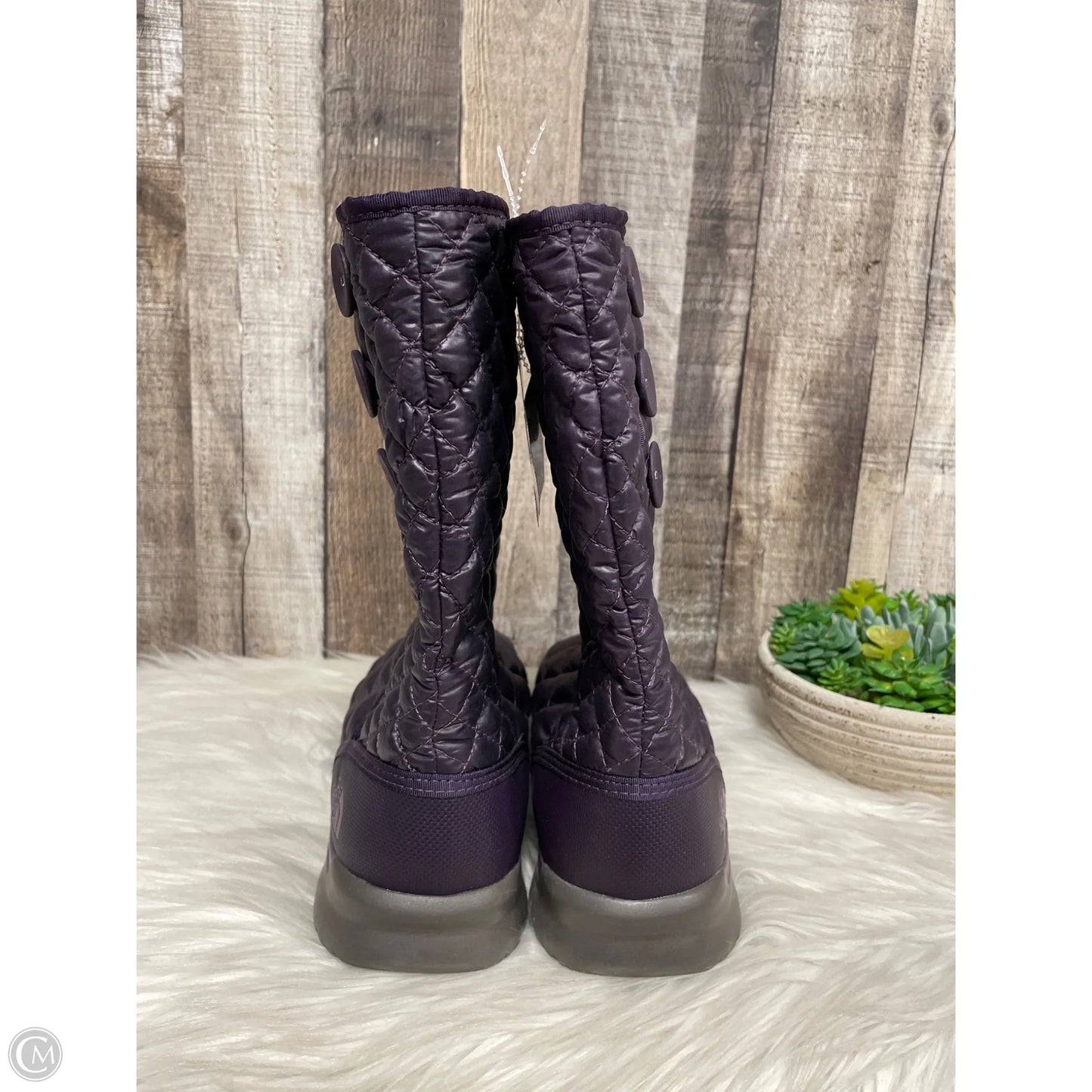 Boots Mid-calf Flats By The North Face In Purple, Size: 9