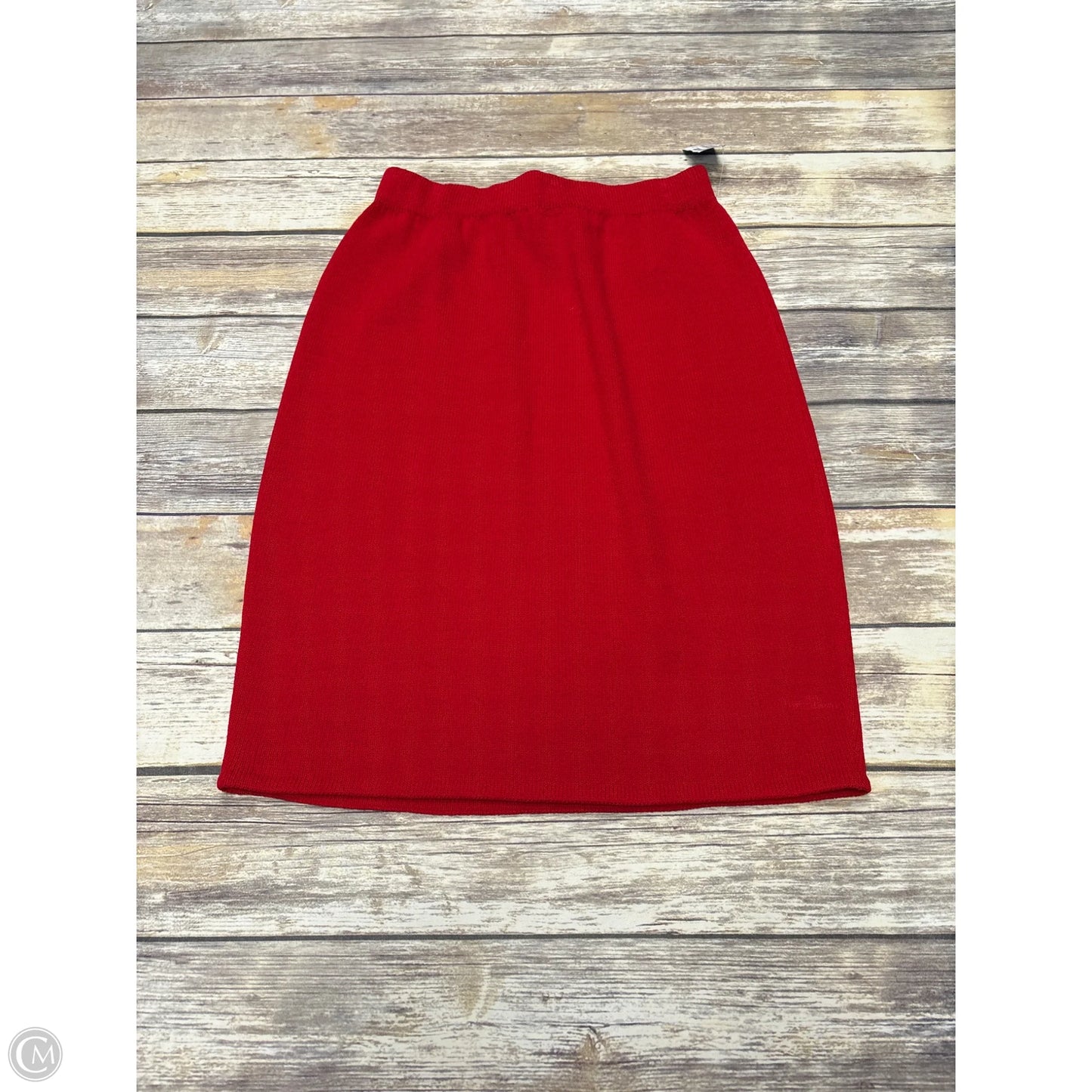 Skirt Luxury Designer By St John Collection In Red, Size: M