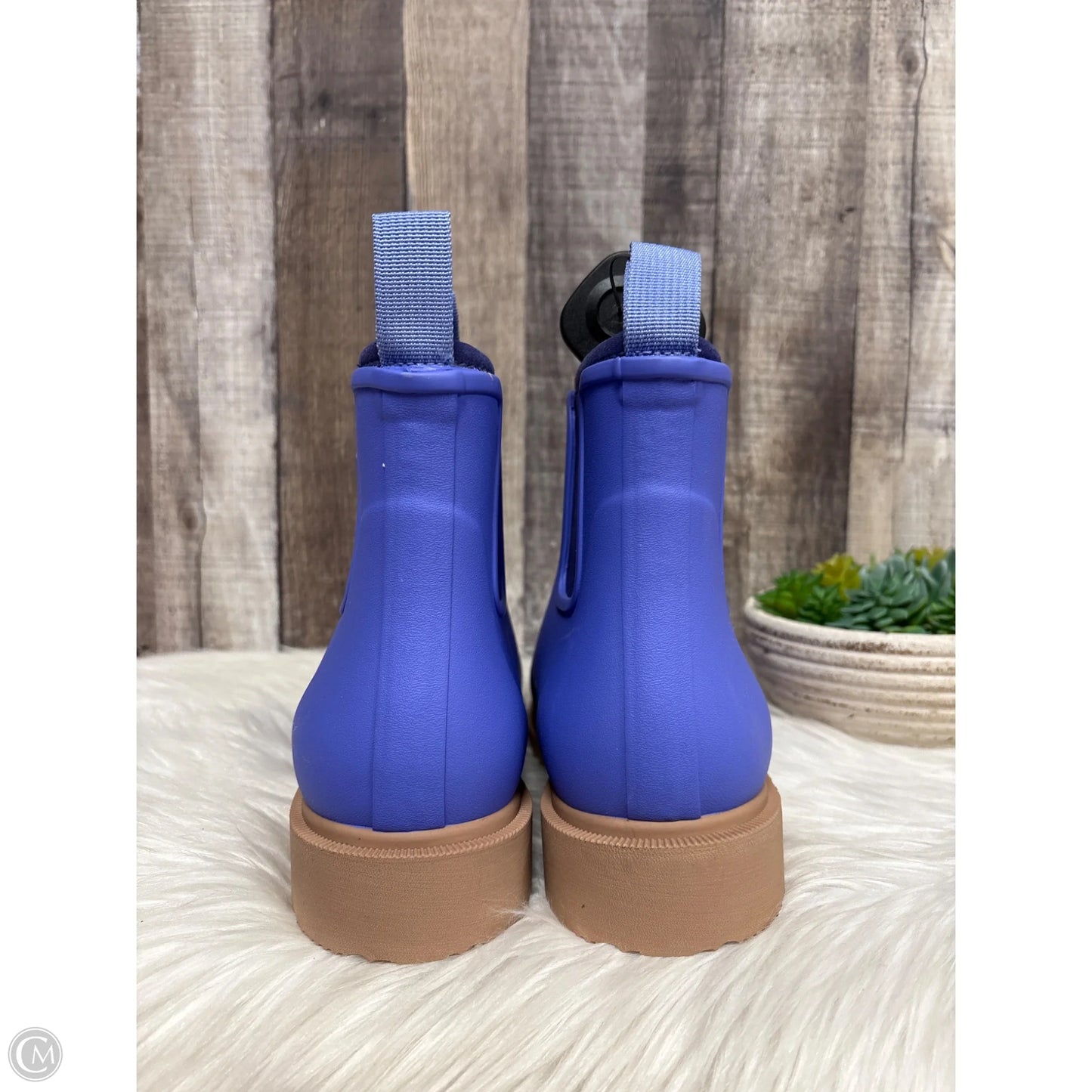 Boots Rain By Clothes Mentor In Purple, Size: 8